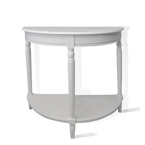 French Country Entryway Table - Rustic Wood Console Table for Hallway, Foyer & Living Room - Farmhouse Style Entry Table with Storage Shelf - Perfect for Home Decor & Small Space Organization