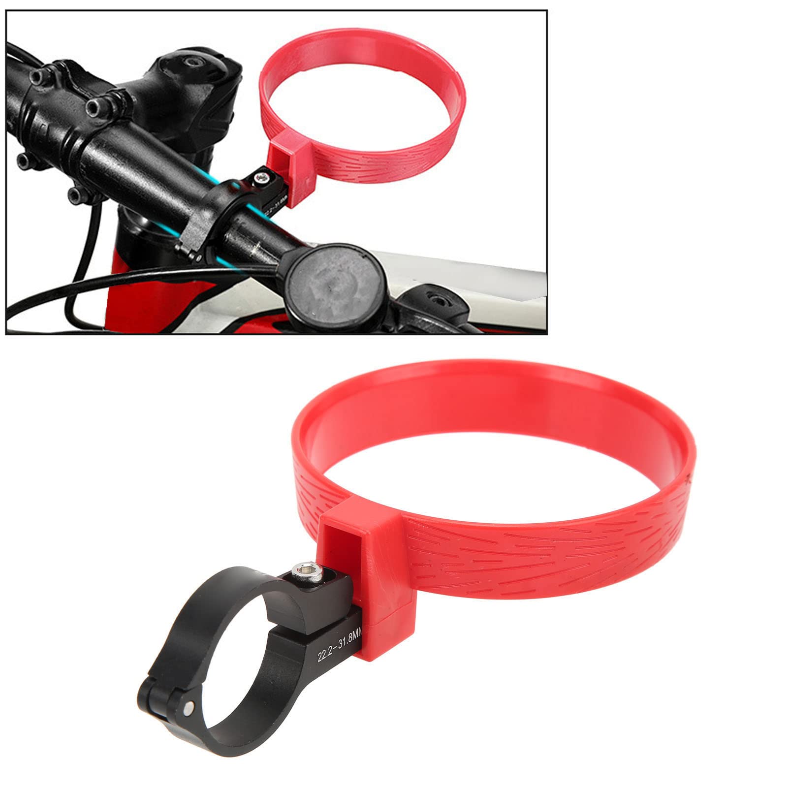 Aluminum Alloy Bike Handlebar Cup Holder & Water Bottle Cage - Universal for Bicycle, Electric Scooter & Motorcycle - Perfect for Commuting, Cycling & Outdoor Adventures