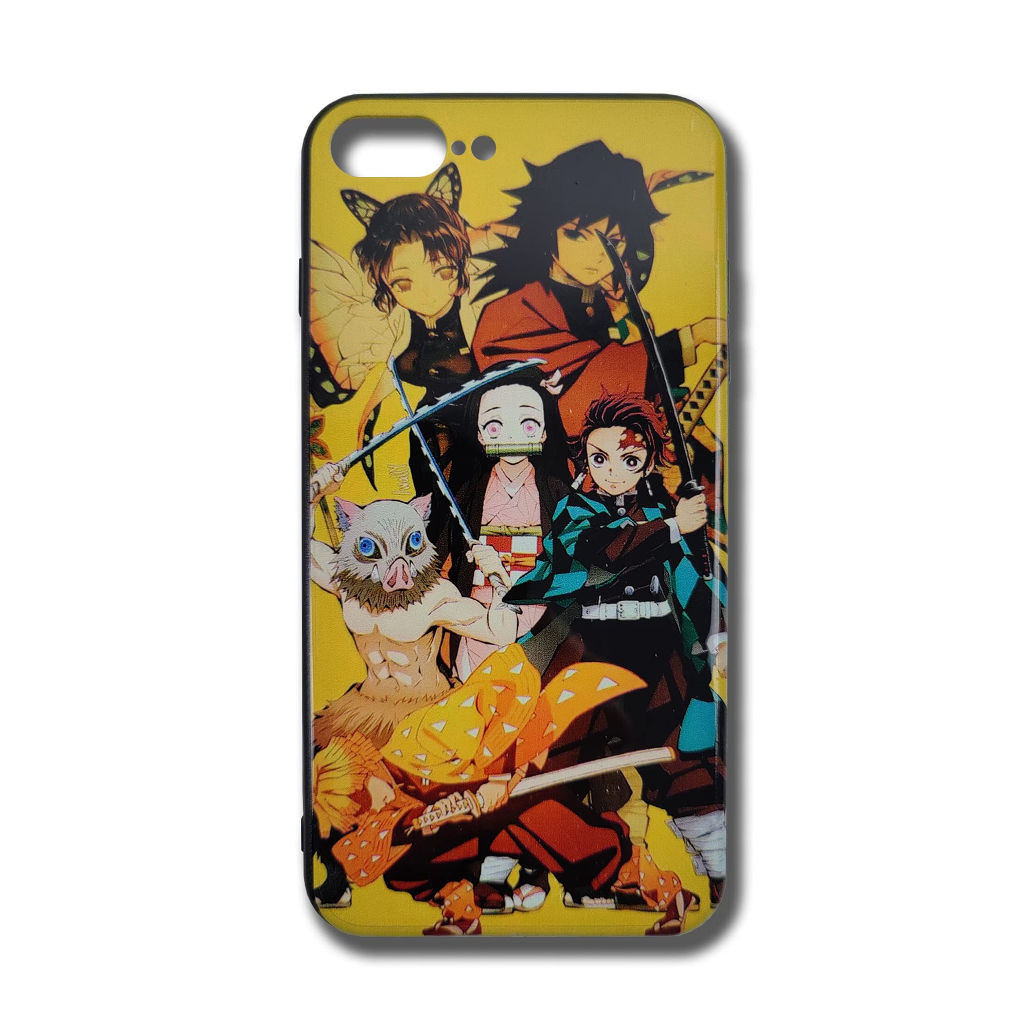 Demon Slayer Anime TPU Phone Case for iPhone 7 Plus/8 Plus - Shockproof Protective Cover with Manga Design - Perfect for Fans, Cosplay & Everyday Use