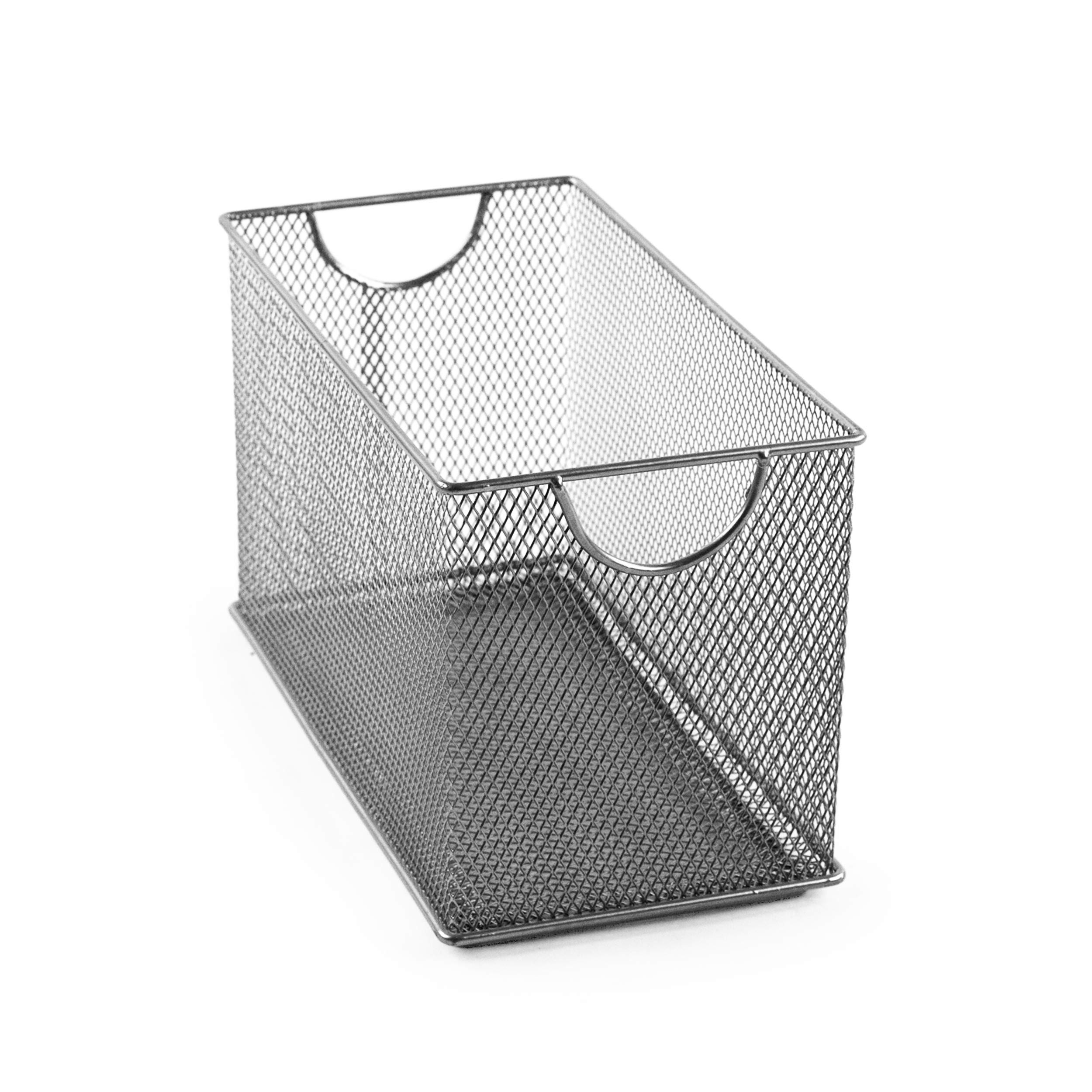 Design Ideas CD Box Mesh Silver - Stylish Storage for CDs, DVDs & Media - Perfect for Home, Office & Music Collections