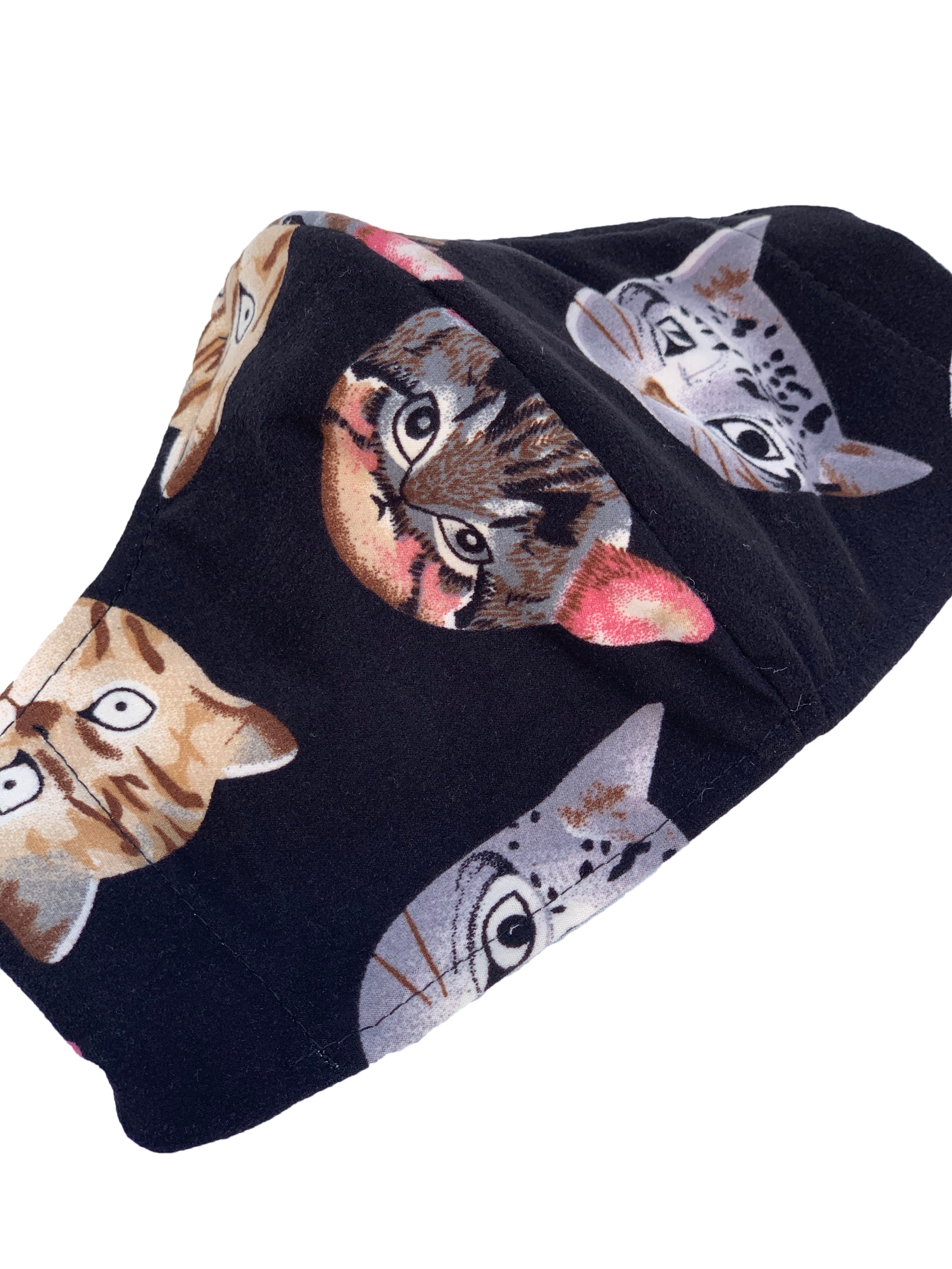 Catitude Face Mask - Cute Cat Print Washable Cloth Mask for Women & Men - Perfect for Daily Use, Travel, and Outdoor Activities