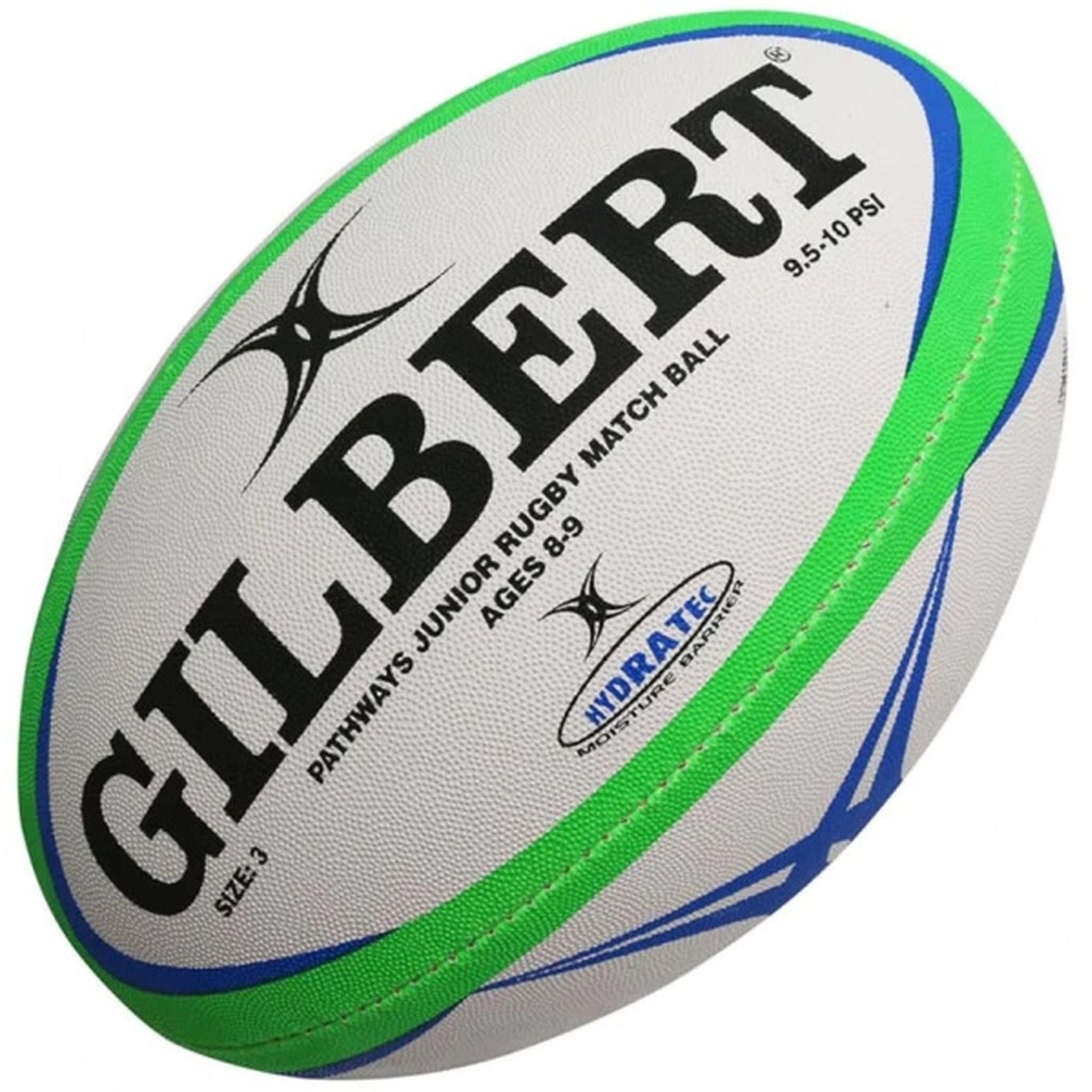 Gilbert Pathways Match Rugby Ball Size 3 - Official Game Ball for Youth & Adult Rugby Training, Matches - Perfect for Practice, Tournaments & Competitive Play