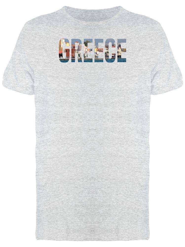 Greece Country Name Tee for Men - Stylish Cityscape Graphic T-Shirt | Casual Wear & Travel Outfit