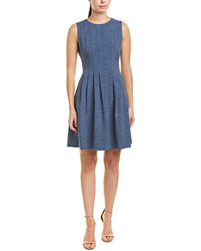 Anne Klein Women's Crepe Seamed Fit & Flare Dress - Elegant Office Wear & Cocktail Party Dress for Women