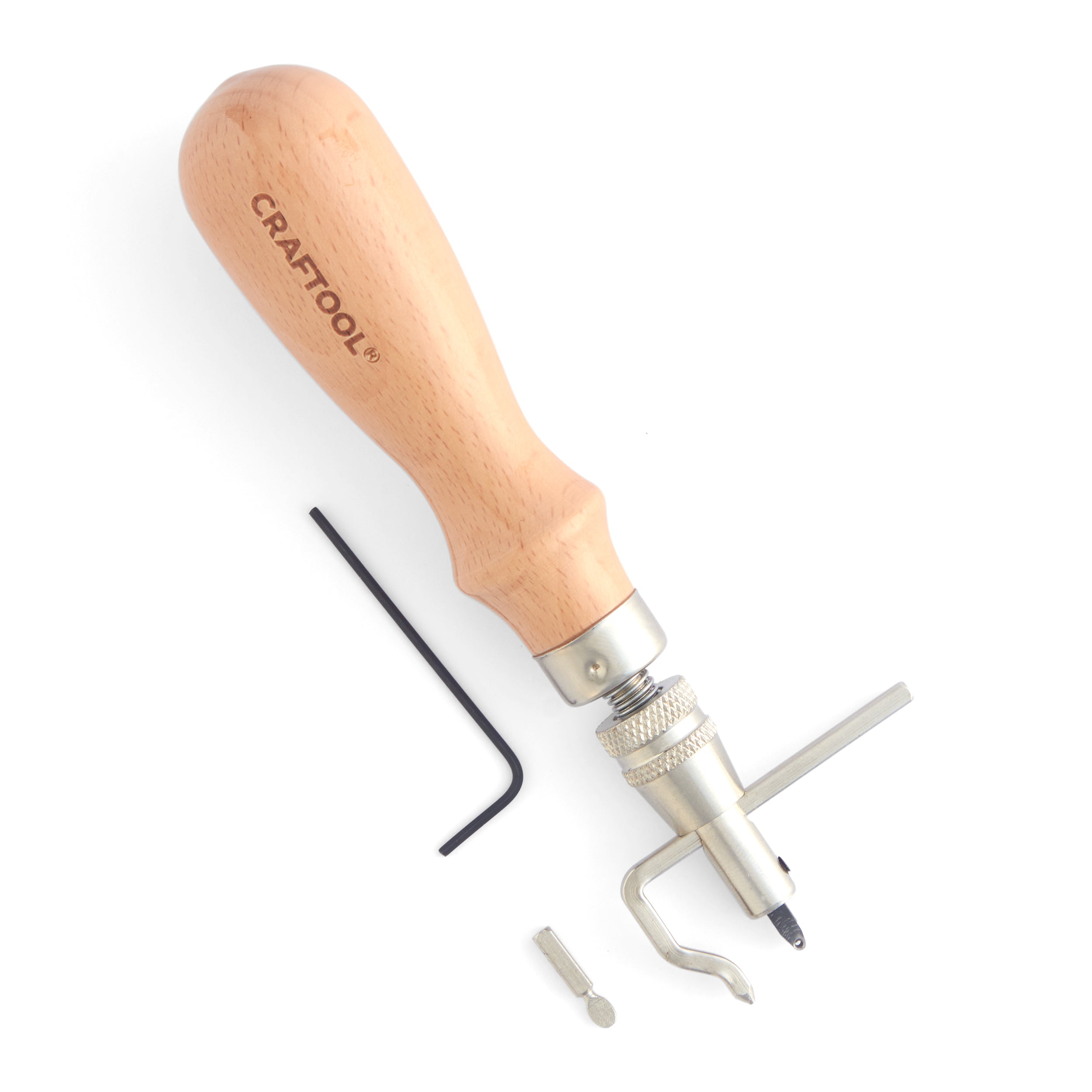 Craftool® Deluxe Adjustable Leather Grooving Tool - Professional Leather Crafting Tool for Belts, Wallets & DIY Leather Projects