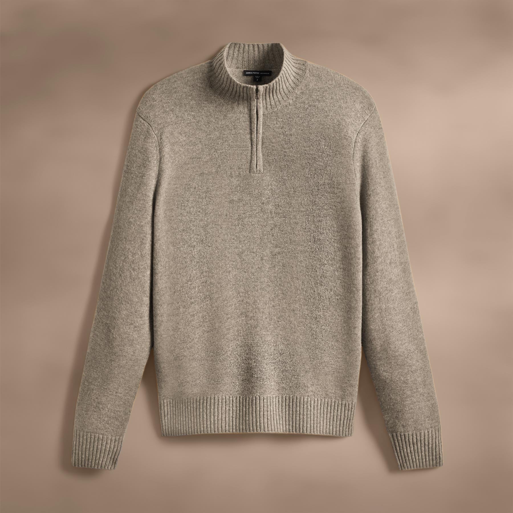 Luxury Cashmere Half Zip Sweater for Men & Women | Soft & Warm Winter Pullover | Coyote Brown | Perfect for Casual Outings & Office Wear