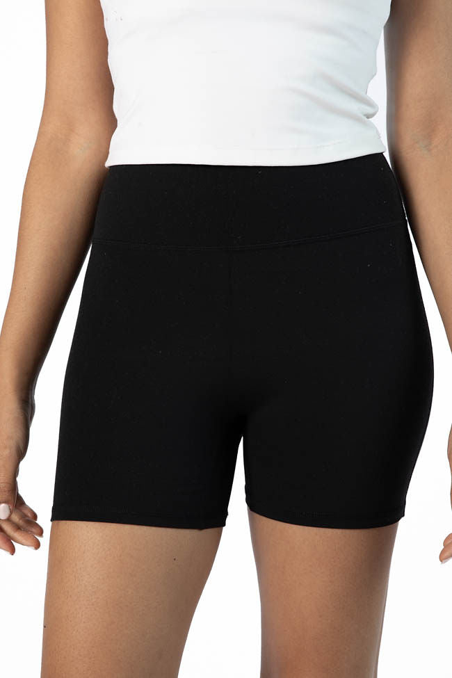 High Waist Stretch Black Biker Shorts for Women - Comfortable Workout & Yoga Pants - Perfect for Cycling, Running, Gym and Lounge Wear