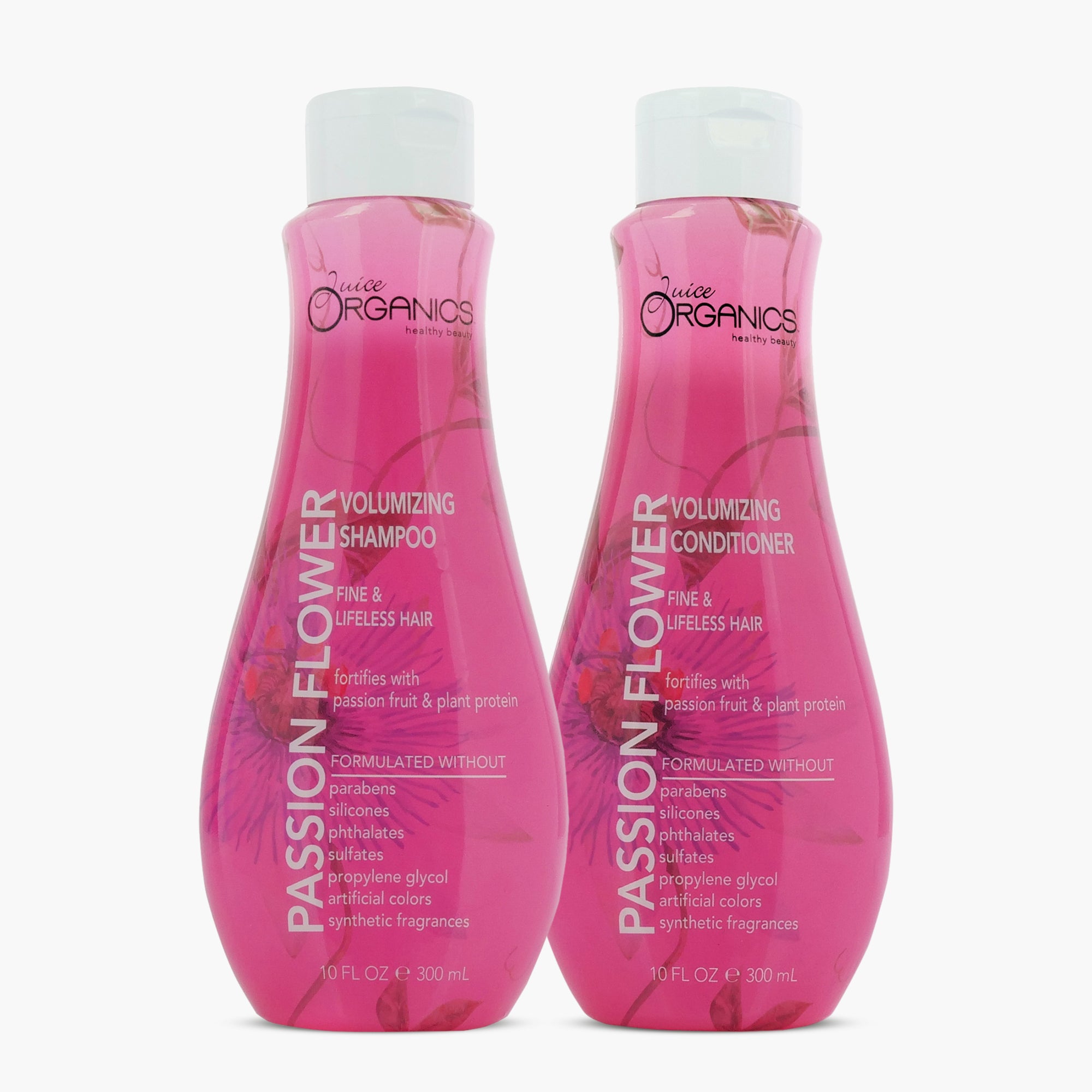 Passion Flower Volumizing Shampoo & Conditioner Set for Thicker Hair - Natural Hair Growth & Volume Boost - Sulfate-Free & Paraben-Free - Perfect for Fine, Thin & Damaged Hair - Salon Quality Hair Care for Women & Men