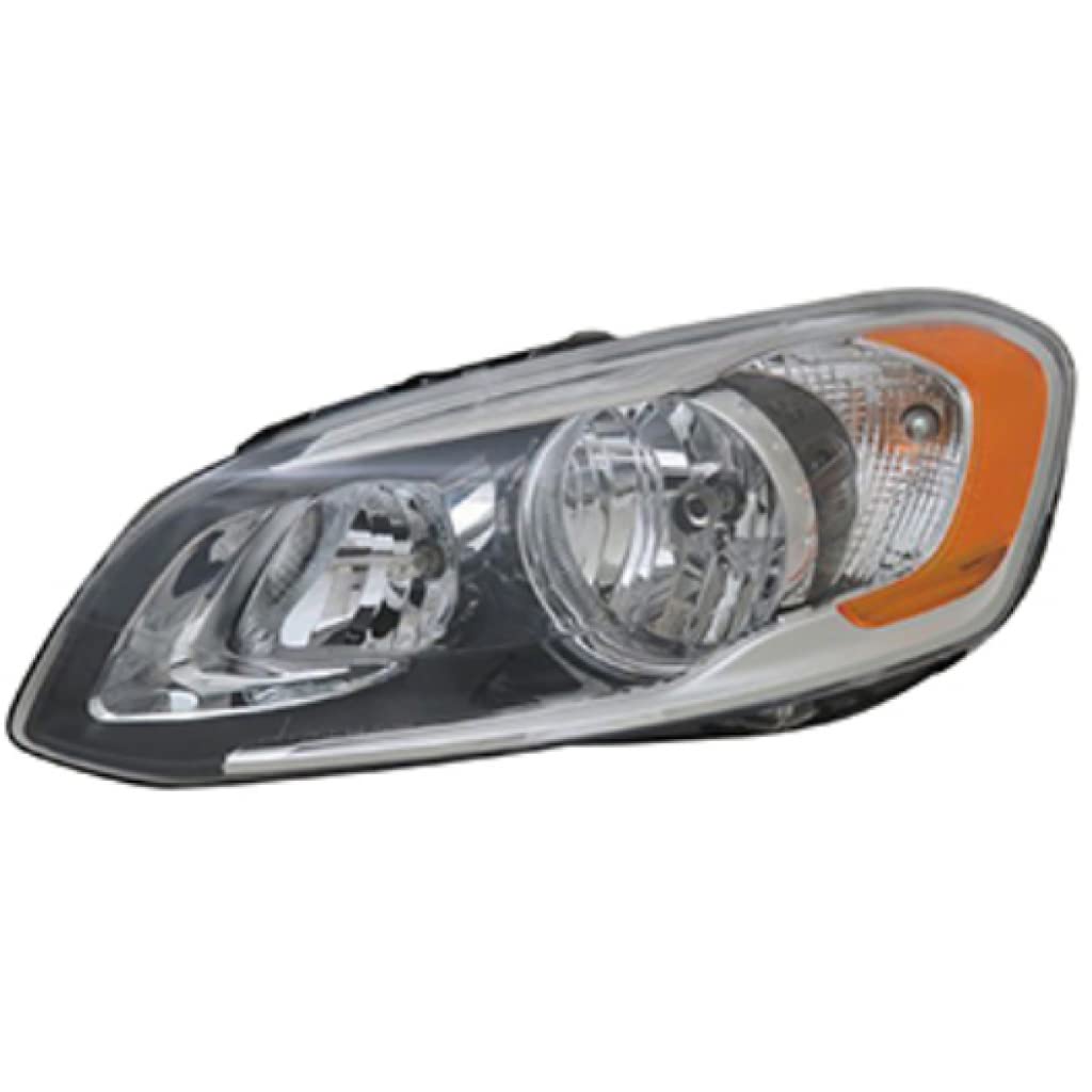 Volvo XC60 Headlight Assembly 2014-2017 - Driver Side Halogen Bulbs Included, DOT Certified (Part #VO2502142 | 31358113-4) - Perfect for Night Driving & Foggy Conditions