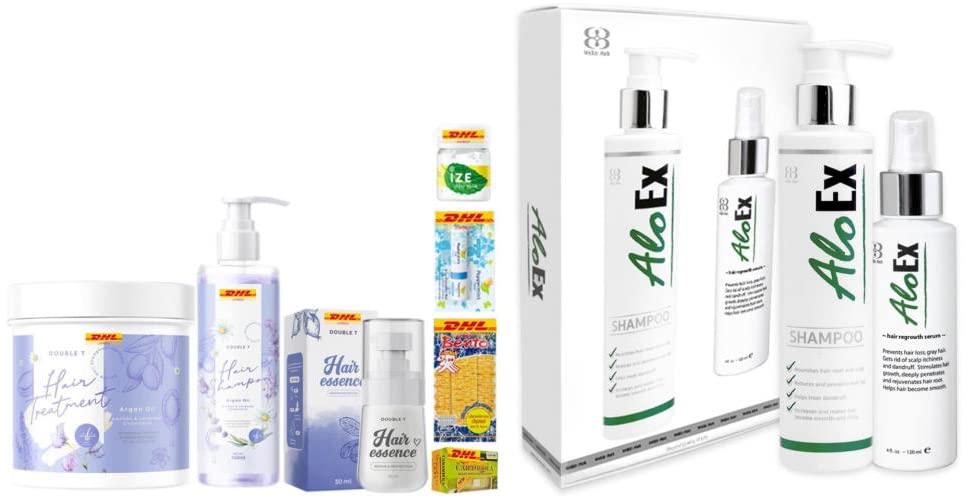 Purple Shampoo & Hair Treatment Set for Color-Treated Hair - 200ml Shampoo & 120ml Serum with Aloe Vera & Natural Ingredients | Hair Regrowth & Damage Repair | Fast DHL Shipping | Perfect for Blonde, Gray & Bleached Hair Care Routine