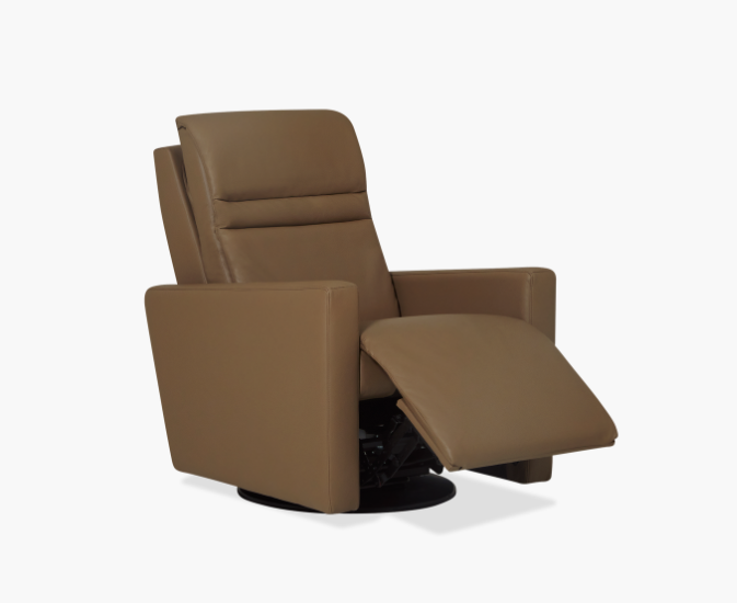 Triple Power Swivel Glider Recliner with Headrest & Lumbar Support - Modern Comfort Chair for Living Room, Nursery, and Home Theater Relaxation
