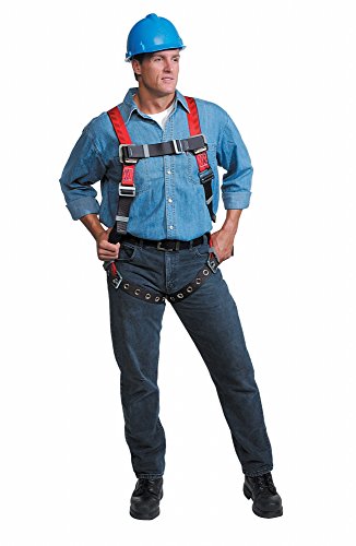 Full Body Safety Harness XL with Back D-Ring - Heavy Duty Fall Protection Gear for Construction, Roofing & Climbing