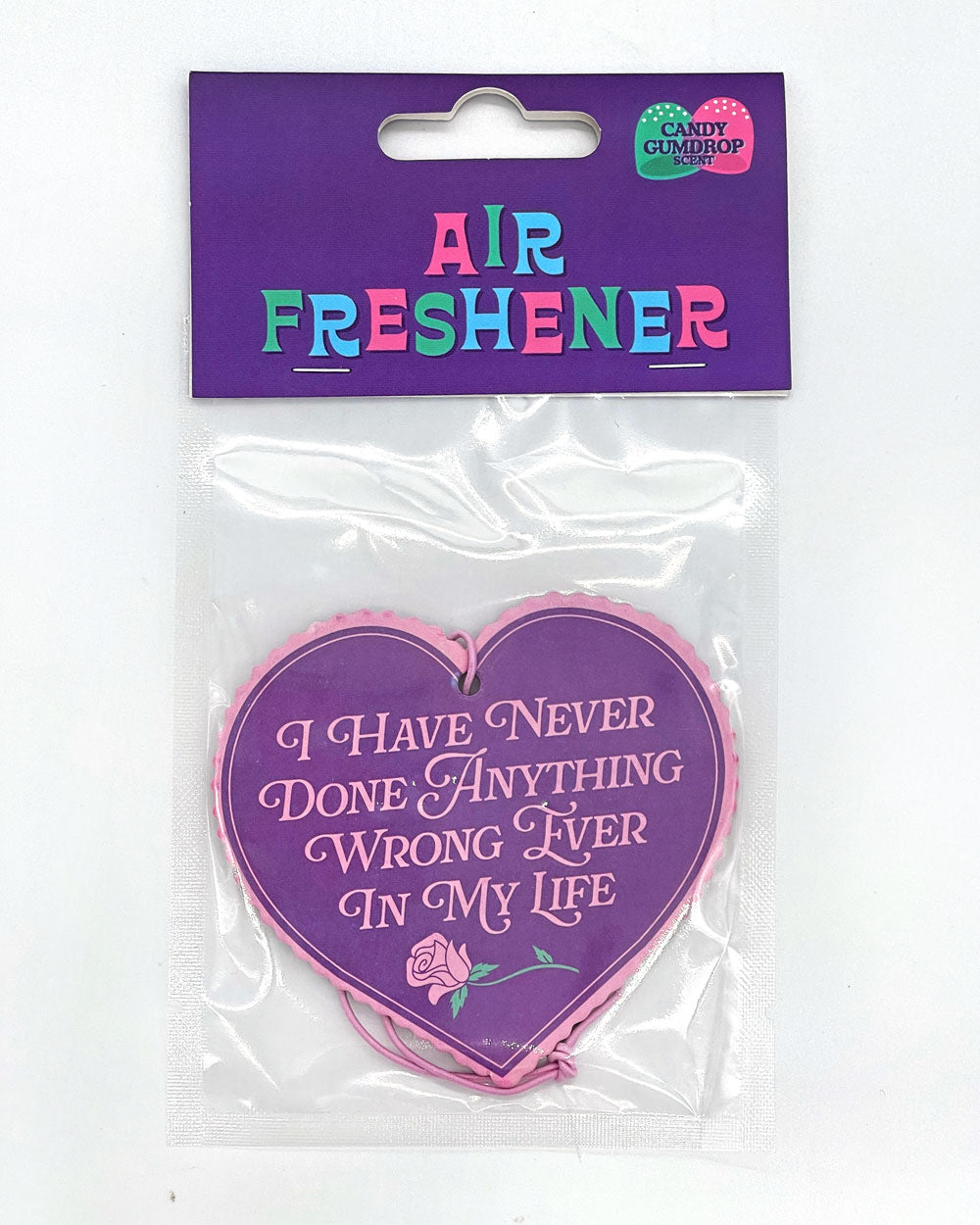 Never Done Anything Wrong Car Air Freshener - Candy Gumdrop Scent - Long-Lasting Fragrance for Cars, Trucks & Vehicles - Perfect for Road Trips & Daily Commutes