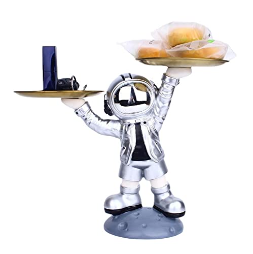 Stylish Astronaut Key Holder & Jewelry Tray - Space-Themed Resin Key Rack for Home Decor, Entryway Organization & Gift Giving - Perfect for Bedroom, Living Room or Office Storage Solution