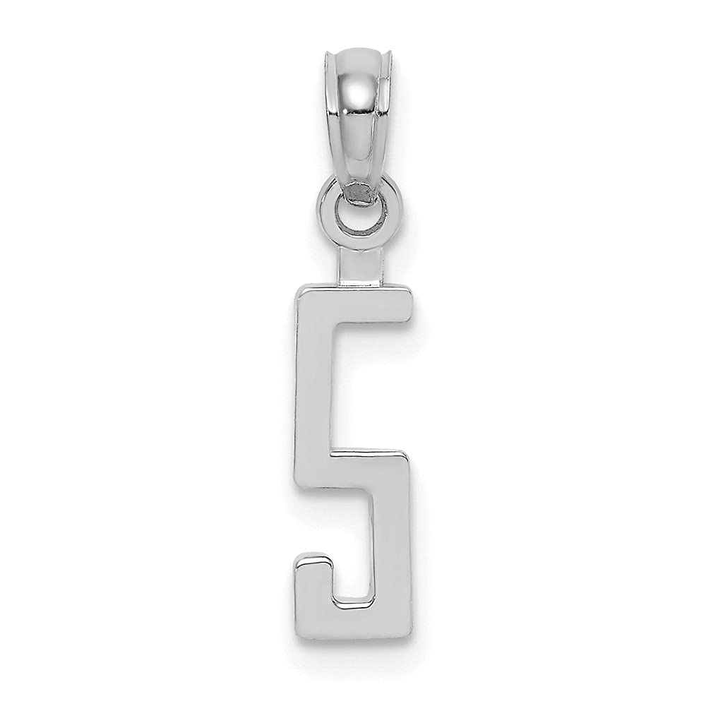14K Gold Polished Initial Letter Pendant Necklace for Women - Personalized Name Jewelry Gift for Birthday, Anniversary & Everyday Elegance