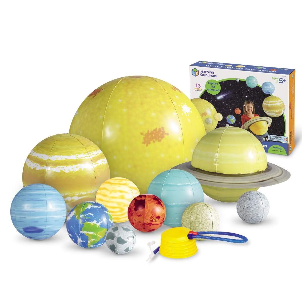 Giant Inflatable Solar System Model - Educational Space Planet Set for Kids Classroom & Home Decor | Perfect for STEM Learning, Astronomy Enthusiasts & Science Projects