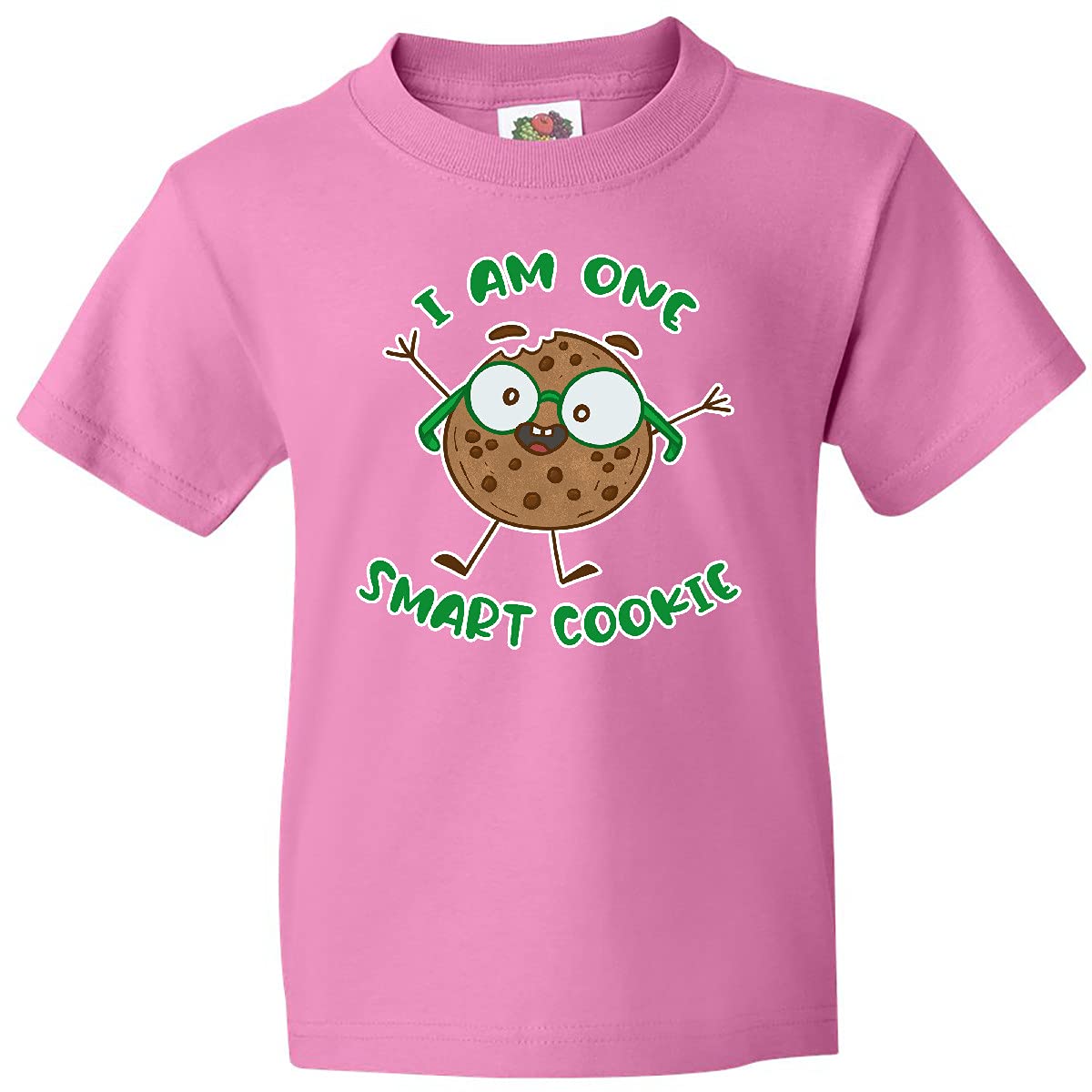Inktastic I Am 1 Smart Cookie Youth T-Shirt - Funny Kids Graphic Tee for School & Play | Soft Cotton Comfortable Casual Wear