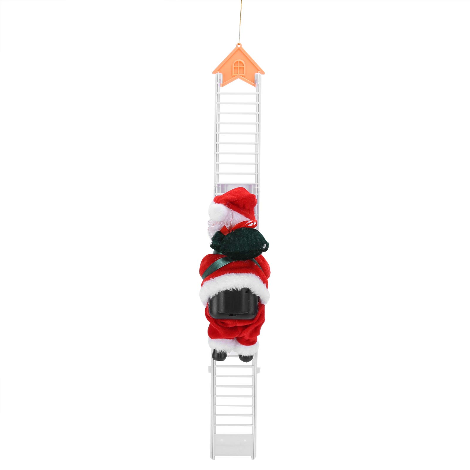 OhhGo Electric Santa Claus Climbing Doll - Christmas Decorations & Xmas Ornament Toys for Holiday Tree Decor, Gift Giving & Indoor Festive Home Decor