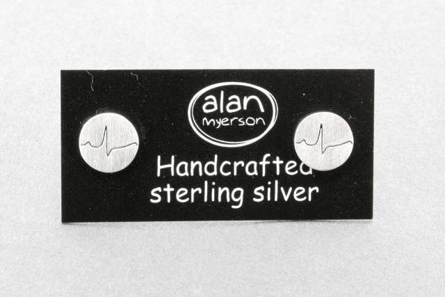 Healthy Heartbeat Stud Earrings - Sterling Silver Hypoallergenic Jewelry for Women - Perfect for Everyday Wear & Gift Giving