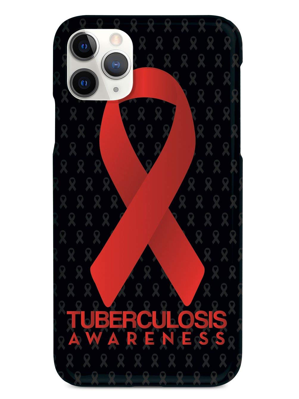 Inspired Cases - Premium 3D Textured Protective Phone Case for Apple iPhone 12 Pro - TB Awareness Ribbon Design - Durable Shockproof Cover - Perfect for Daily Use, Work & Travel