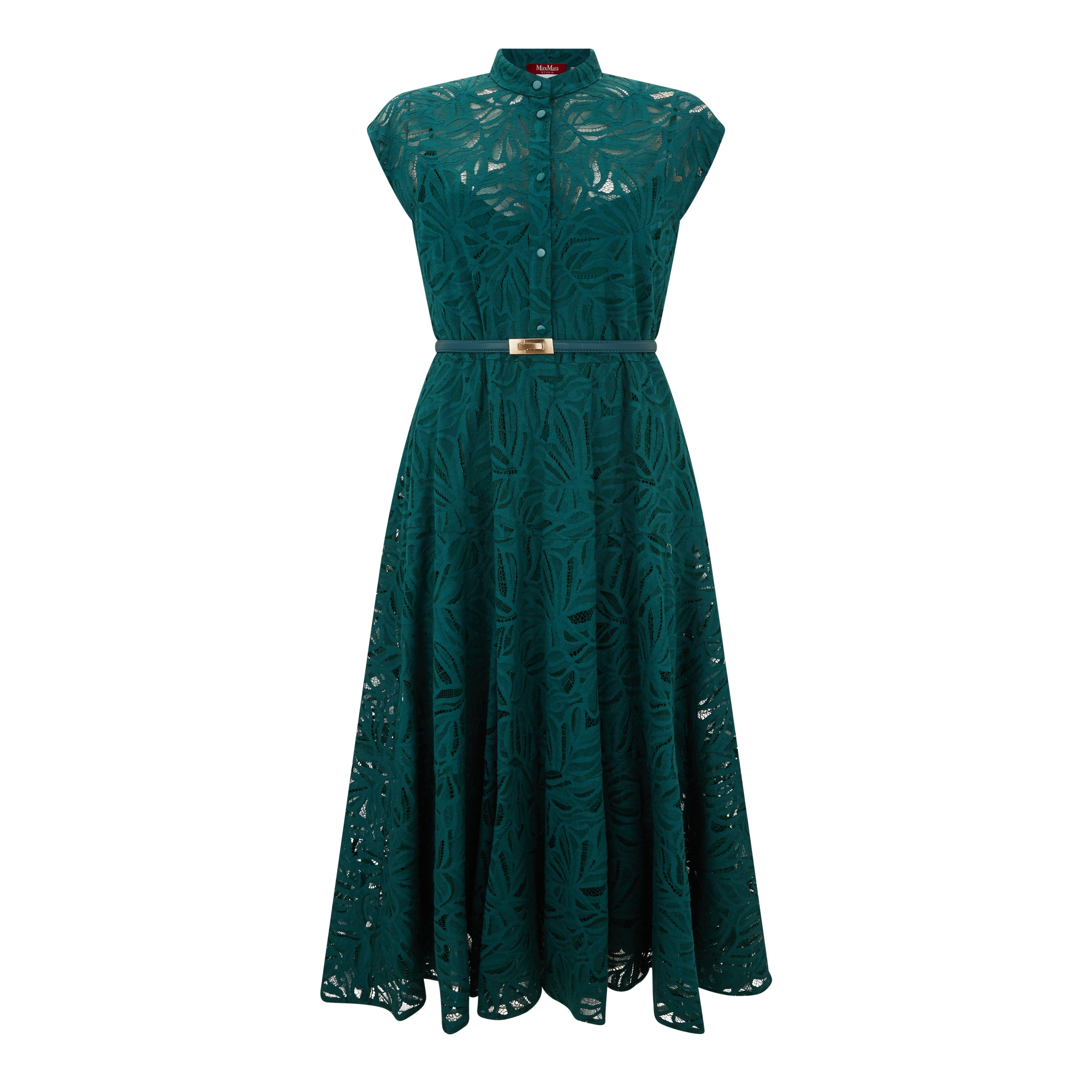 Elegant Kabuki Lace Dress for Women - Japanese Inspired Floral Embroidery Maxi Dress for Weddings, Parties & Special Occasions