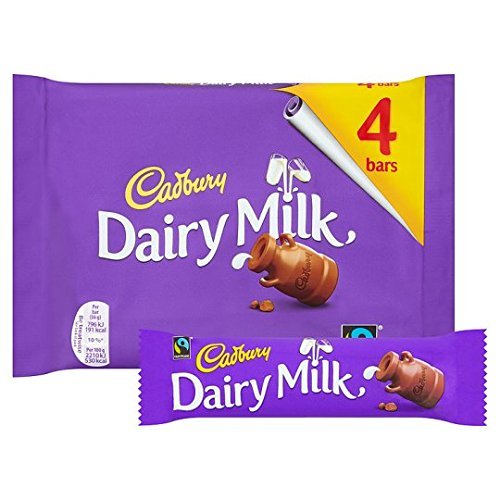 Cadbury Dairy Milk Chocolate Bar - 10 Pack | Imported from UK | Creamy Fairtrade Cocoa & Fresh Milk | Best British Candy for Gifts, Snacks & Desserts