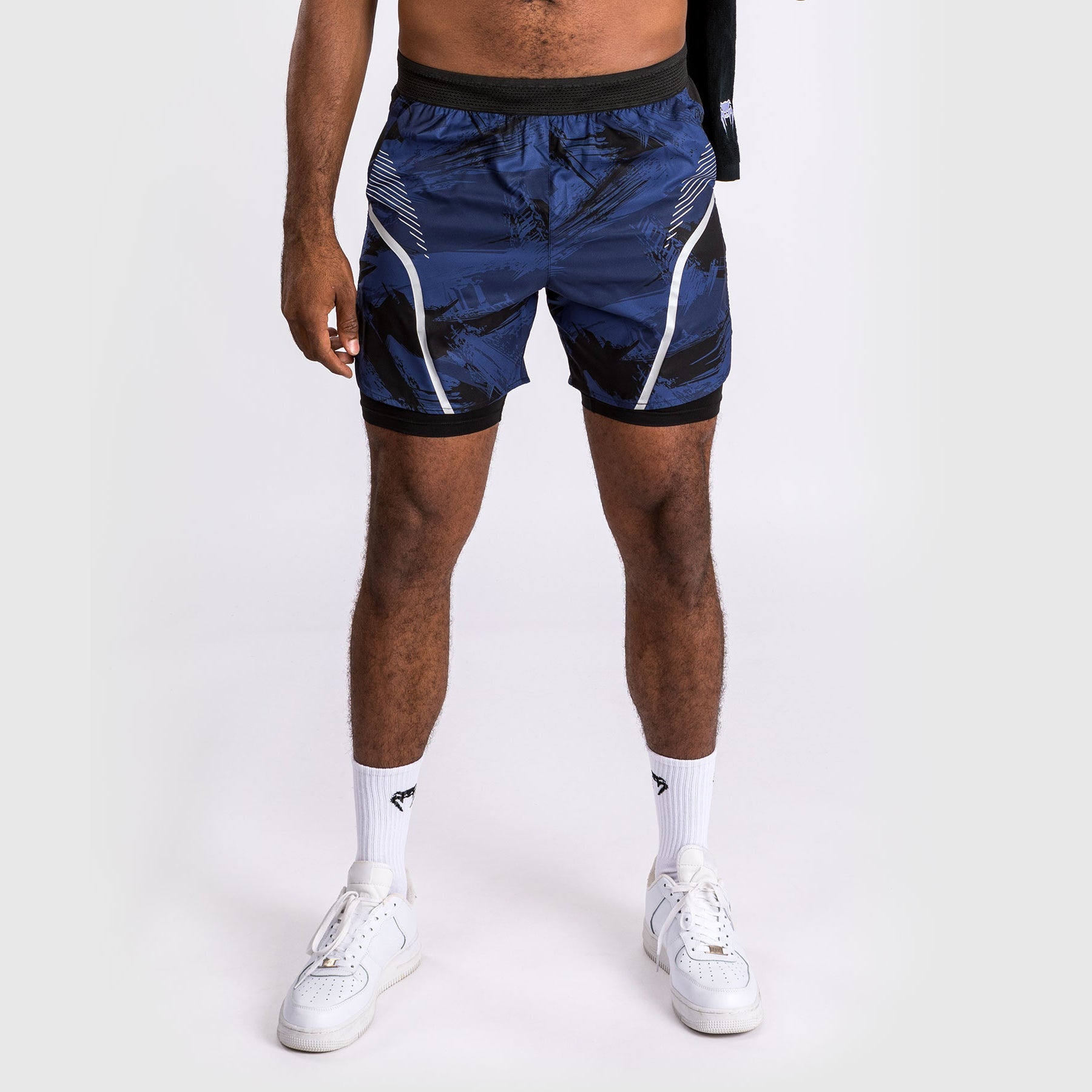 Venum Electron 3.0 MMA Training Shorts - Breathable & Lightweight Combat Shorts for Men - Navy Blue - Perfect for MMA, BJJ, Boxing & Gym Workouts