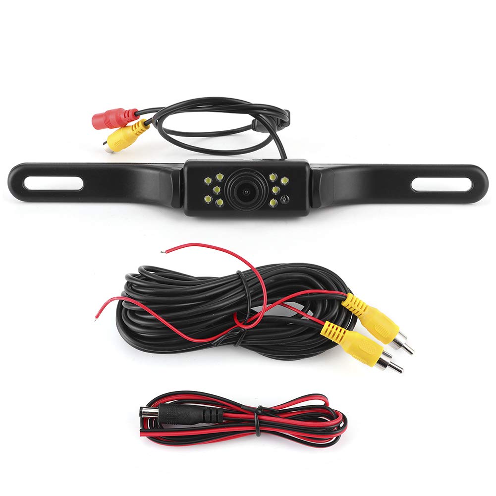 12V 149° Wide Angle Waterproof IP69 Reverse Backup Camera with 9 LED Lights for Cars, Trucks, RVs - Night Vision Parking Aid & Rear View Safety System (Perfect for Tight Parking & Blind Spot Monitoring)