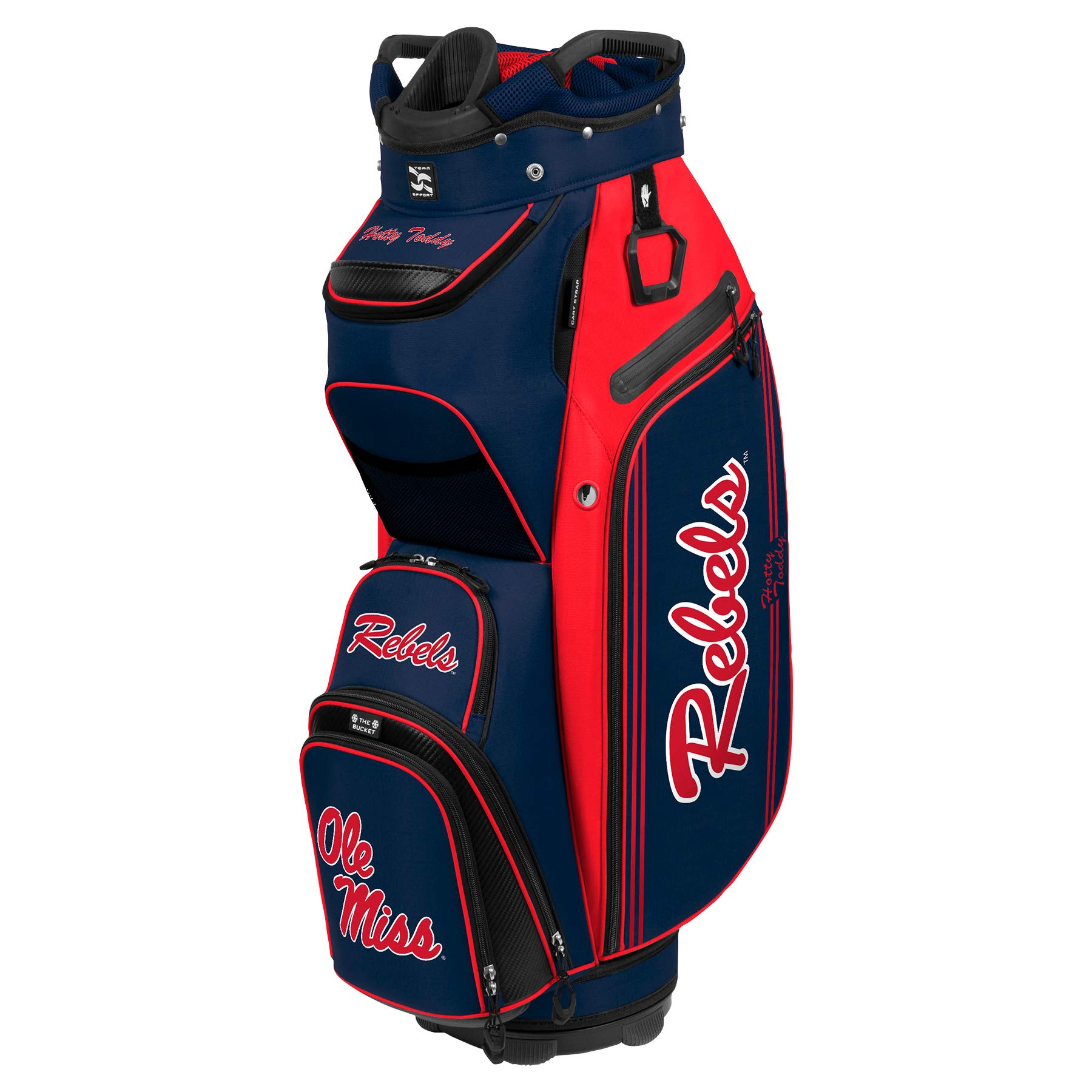 Team Effort NCAA The Bucket III Cooler Cart Golf Bag - Insulated Golf Cart Cooler for Beverages & Snacks - Perfect for Golf Courses, Tailgating & Outdoor Events