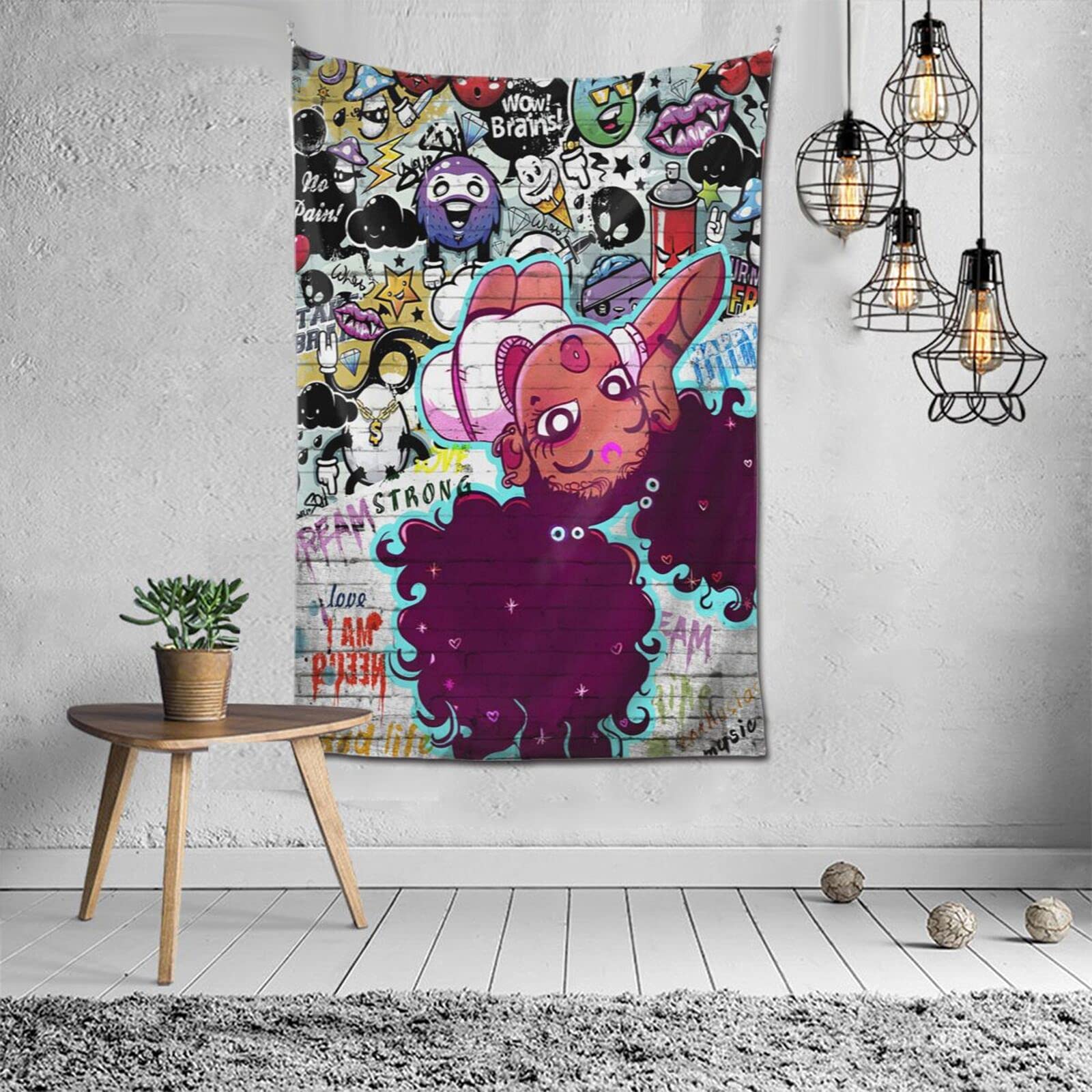 Drawpro Black Girl Tapestry Wall Hanging - African American Art Tapestry, Large 40x60 Inch Bohemian Decor for Bedroom, Living Room & Dorm - Perfect for Cultural Home Decor & Boho Chic Room Aesthetics