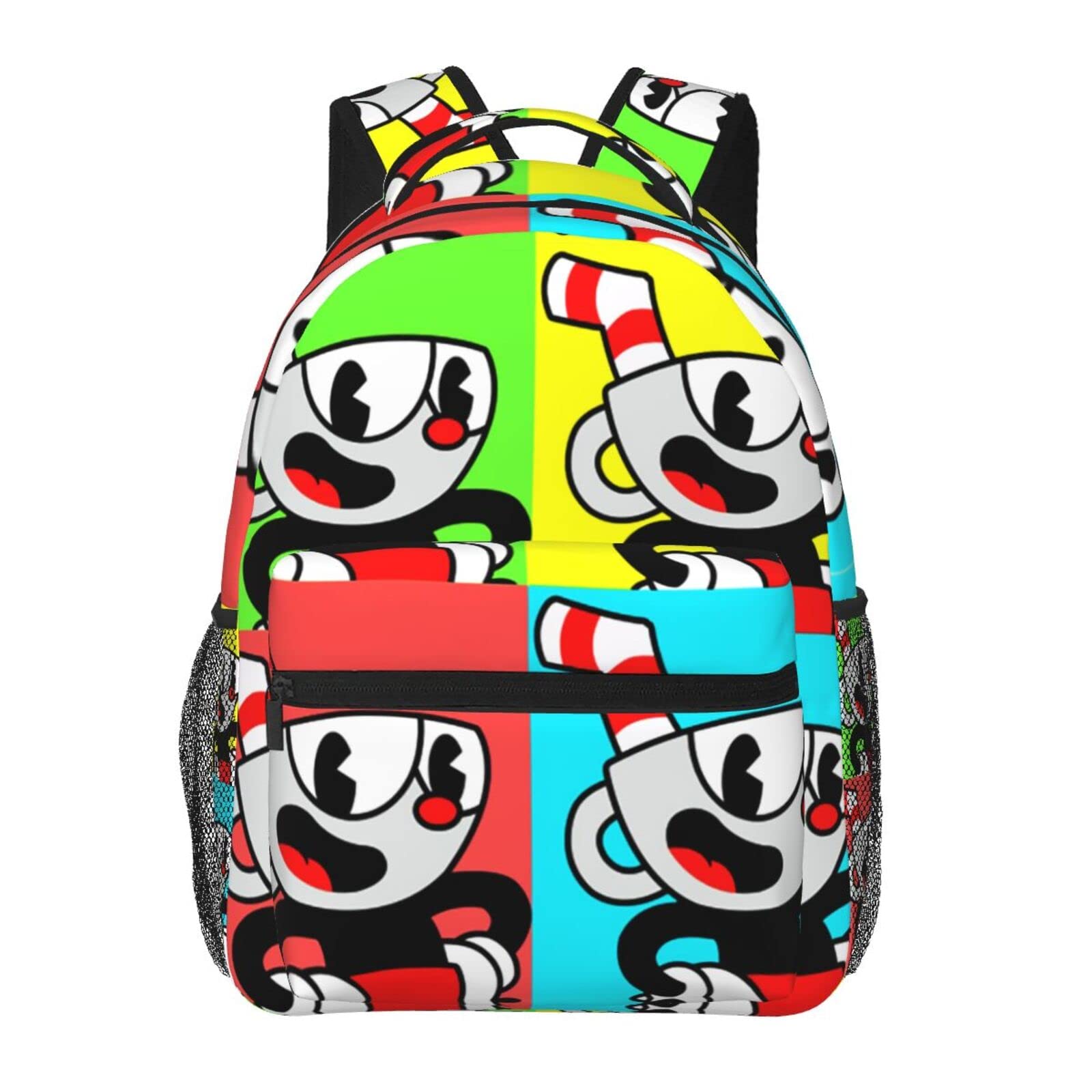 **Cuphead & Mugman Show Backpack - Durable Waterproof School Bag for Teens & Adults, Laptop Travel Backpack for Work, College & Casual Use**