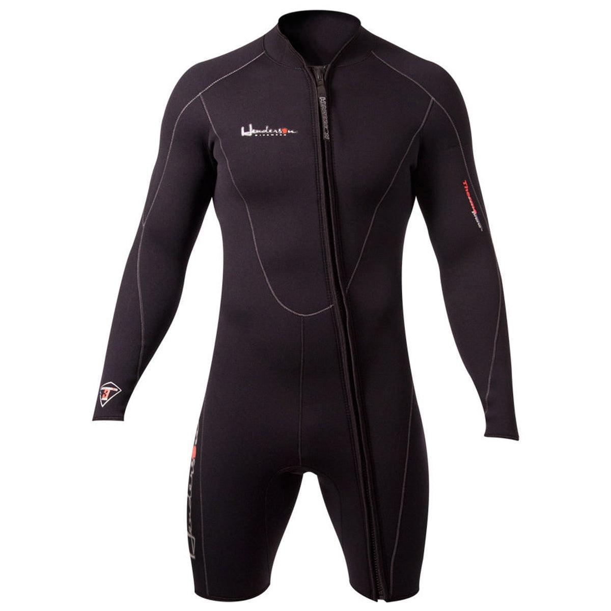 Henderson 5mm Thermoprene Long Sleeve Shorty Wetsuit for Men - Perfect for Surfing, Diving & Water Sports in Cold Weather