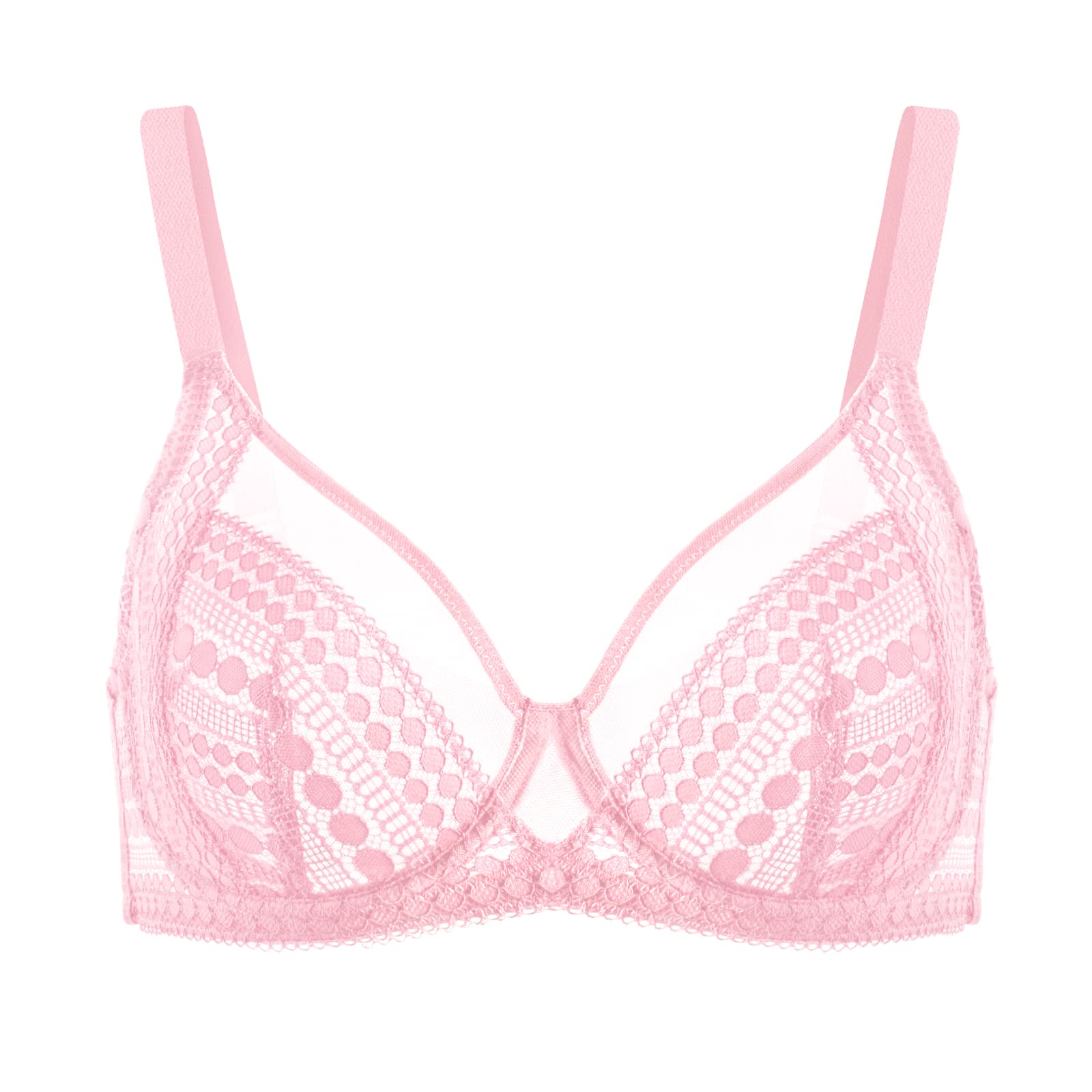 HSIA Women's Minimizer Bras - Full Coverage Unlined Underwire Plunge Bra for Comfort & Support | Perfect for Everyday Wear, Work & Special Occasions