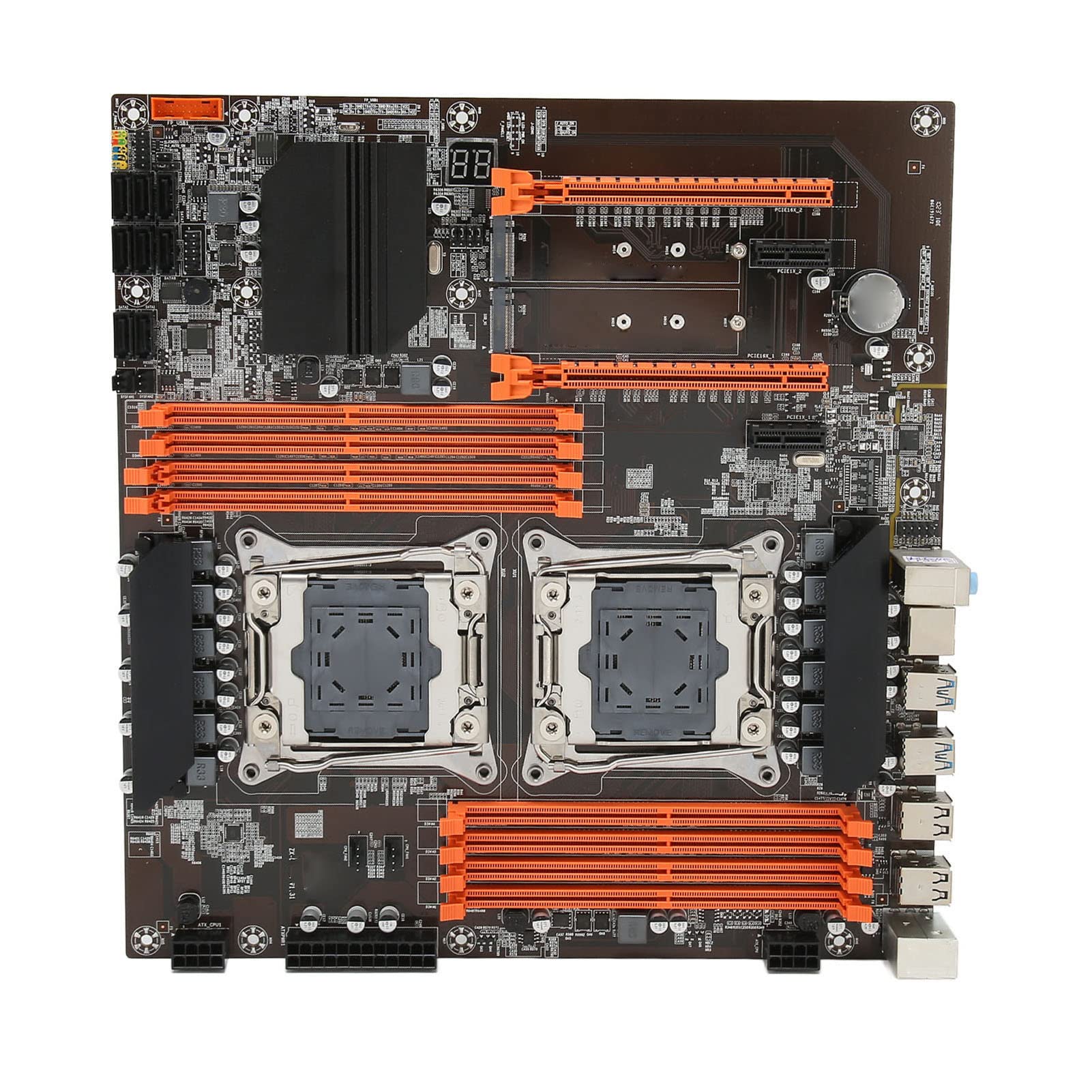 X99 LGA 2011-3 ATX Desktop Motherboard - Supports 4th Gen Intel CPUs, DDR4 RAM (8 Slots), 6x SATA 3.0 & 2x NVMe M.2 for Gaming PC, Workstation & Server Builds - Ideal for High-Performance Computing, Video Editing & 3D Rendering