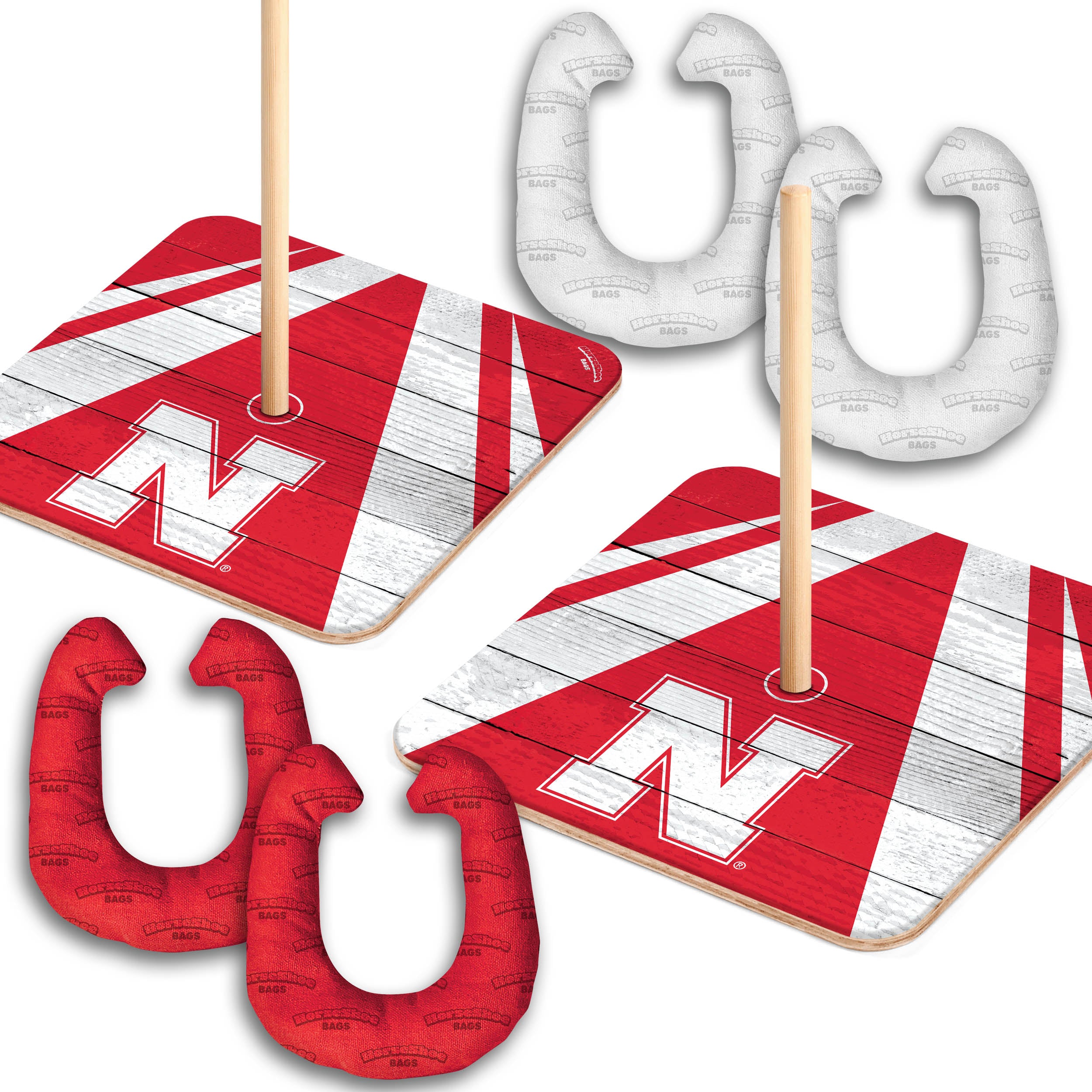 Nebraska Huskers Horseshoe Bags - Official NCAA Cornhuskers Team Logo Game Day Tote - Perfect for Football Tailgates, Campus Events & Fan Gear Collection
