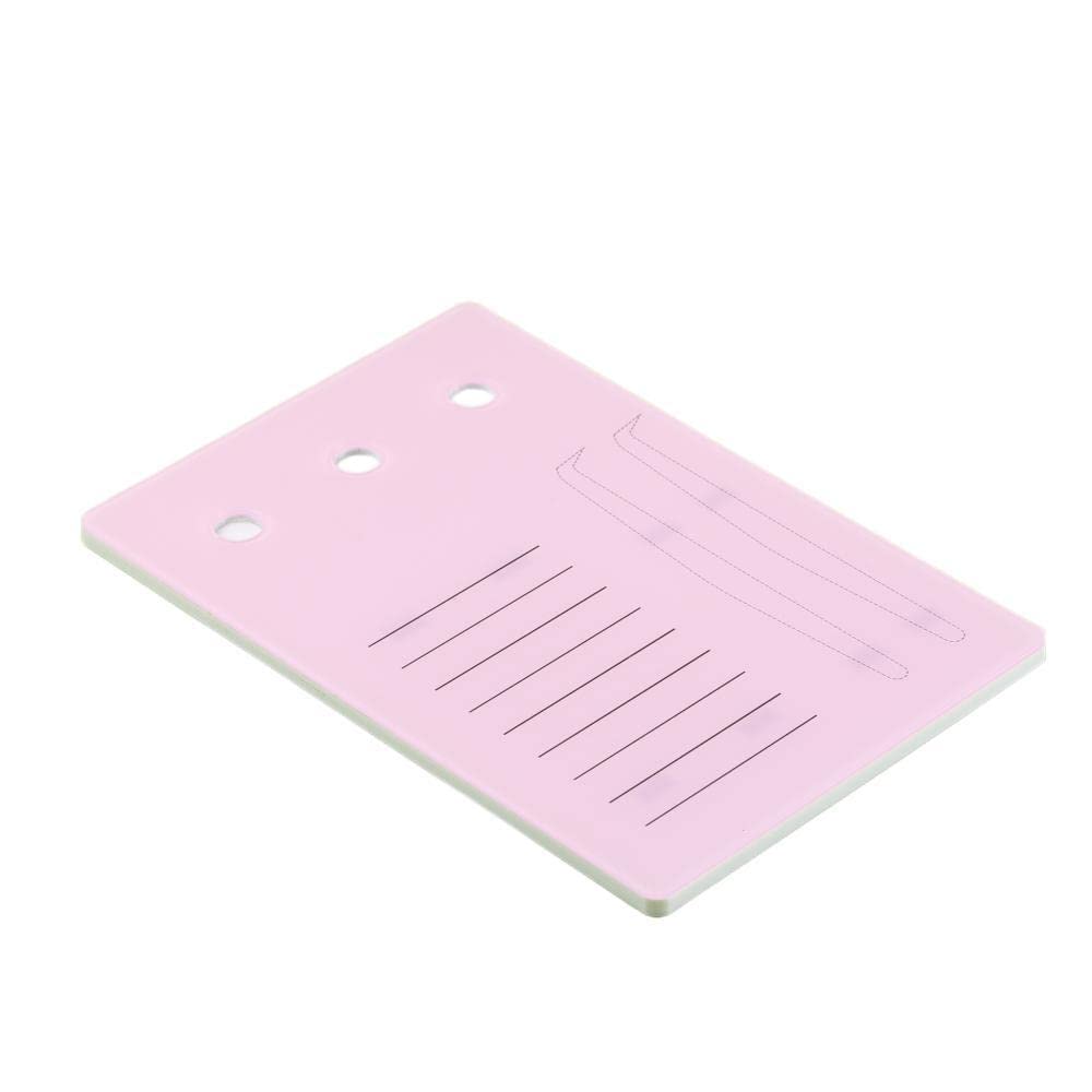 Professional Acrylic Eyelash Extension Palette - False Eyelash Organizer with Adhesive Glue & Tweezers - Pink Large Size for Lash Artists & Salons - Perfect for Eyelash Extension Application & Storage
