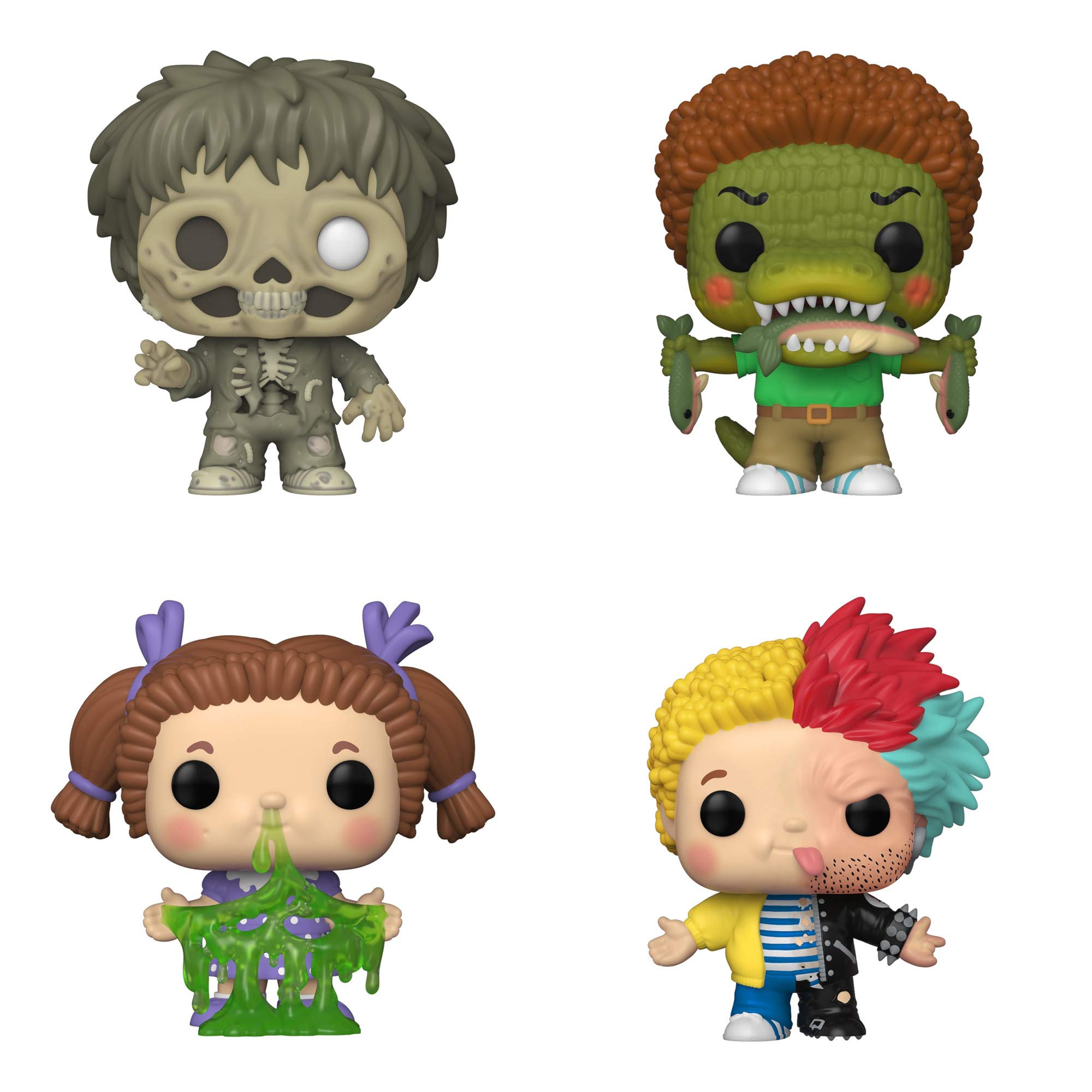 Funko Garbage Pail Kids POP! Vinyl Collectors Set - Jay Decay, Ali Gator, Leaky Lindsay, Split Kit - Limited Edition Figures for Display & Gift Giving - Perfect for Pop Culture Fans & Collectors
