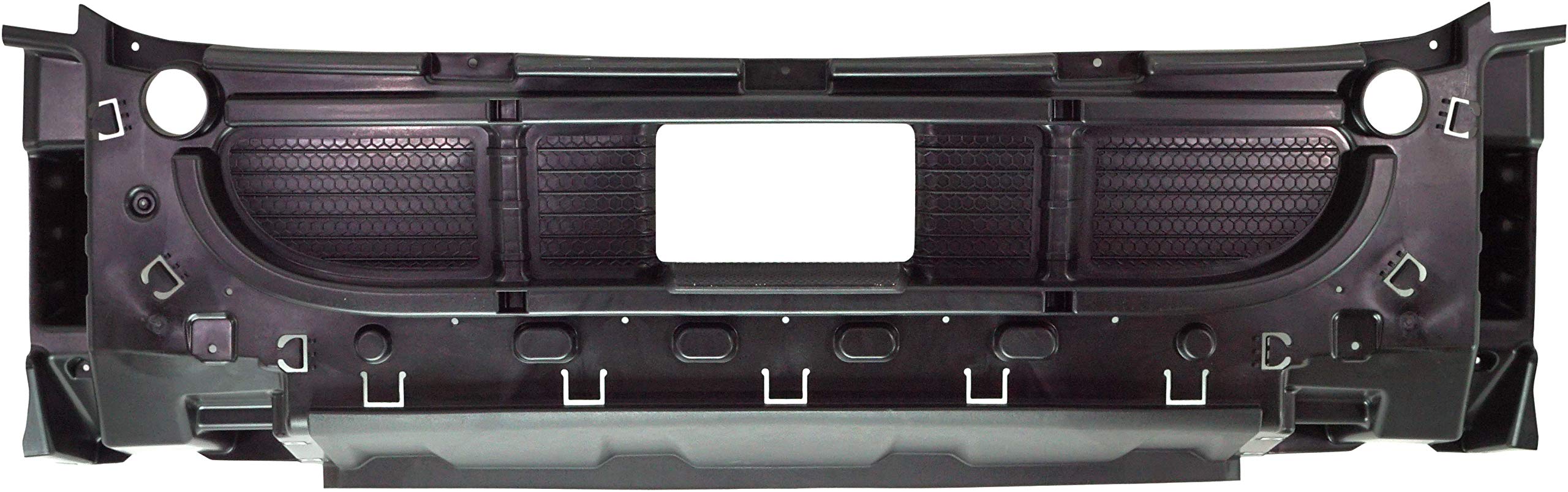 Evan Fischer Front Bumper for Freightliner Cascadia 113 125 (2008-2016) - Powder Coated Gray Plastic, No Fog Light Holes, No Parking Sensor Holes - Replacement Part #21284460022128400000 | Heavy Duty Truck Replacement for Commercial Vehicles