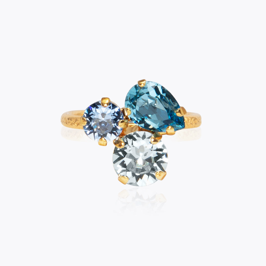 Colette Ring & Sea Breeze Jewelry Set - Elegant Silver Stackable Rings for Women, Perfect for Beach Weddings, Date Nights & Everyday Wear