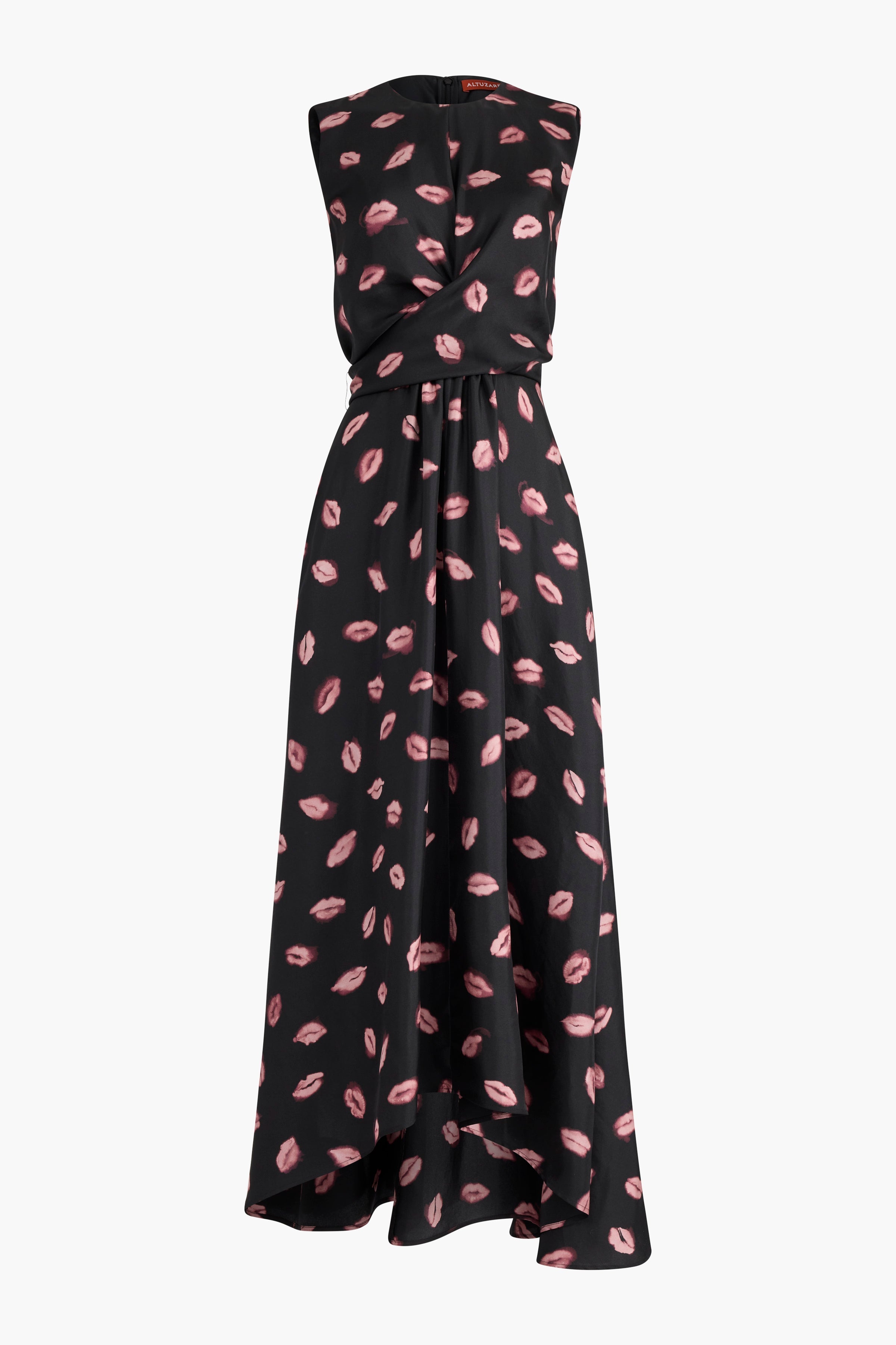 Penny Dress Black Kisses - Elegant Black Floral Dress for Women | Perfect for Date Night, Parties & Special Occasions