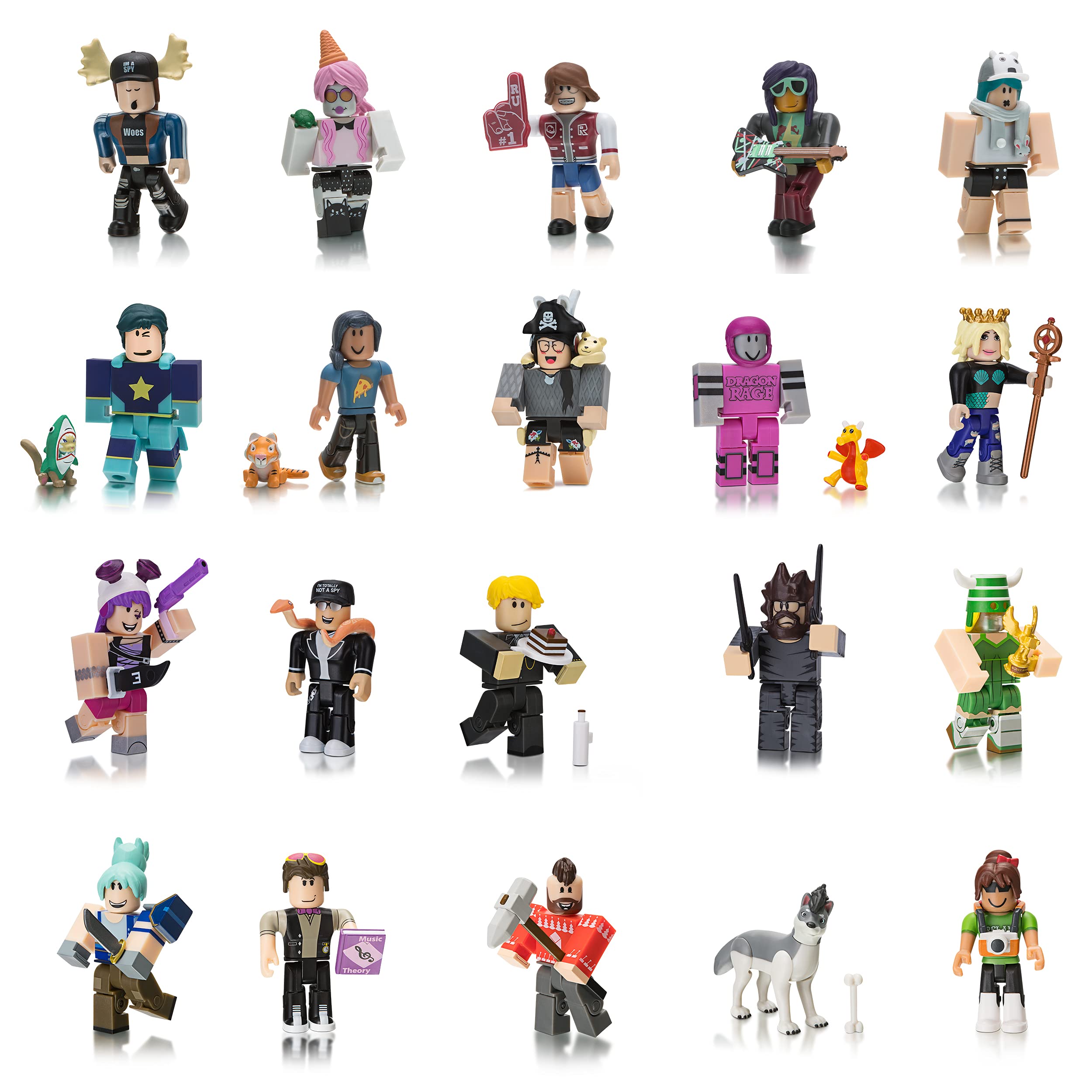 Roblox Celebrity Collection - 20 Figure Pack with Exclusive Virtual Items | Limited Edition Digital Collectibles for Roblox Fans | Perfect for Gaming, Collecting & Virtual Showcase