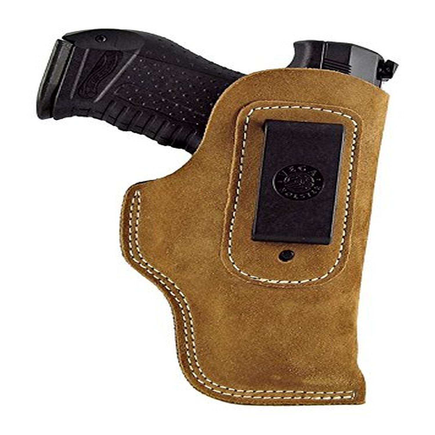 Vega Holsters V IB339 IWB Concealed Carry Holster - James Bond Style Brown Suede Gun Holster for Pistols | Perfect for Everyday Carry & Tactical Use