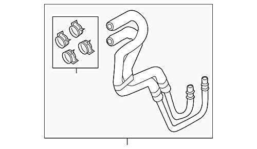 Ford BB5Z-7R081-B Automatic Transmission Oil Cooler Hose - Replacement Part for Ford Vehicles - Perfect for Transmission System Maintenance & Repair