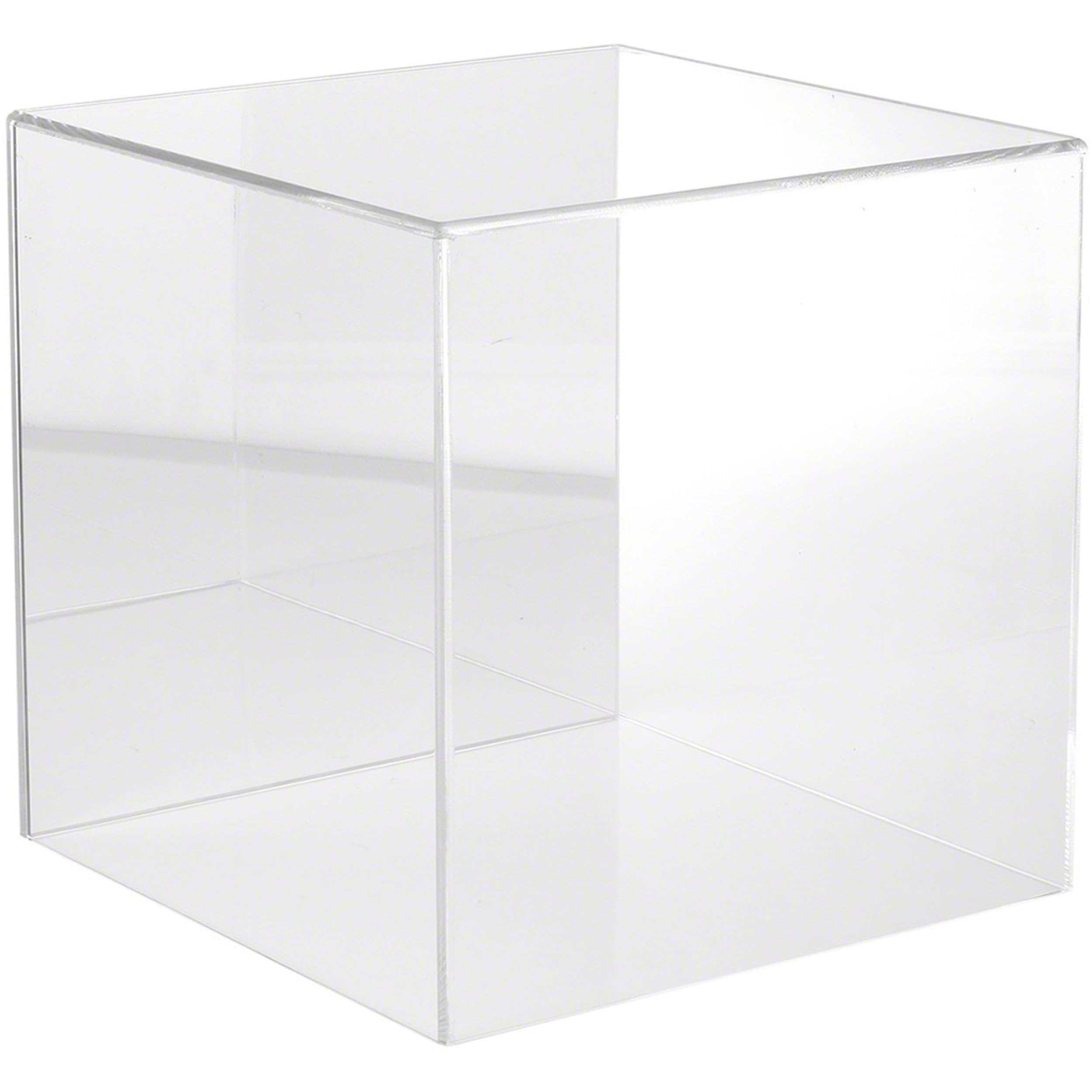 12x12x12 Inch Clear Acrylic Display Case with Mirror Back - No Base Included | Perfect for Collectibles, Jewelry & Retail Merchandise Display