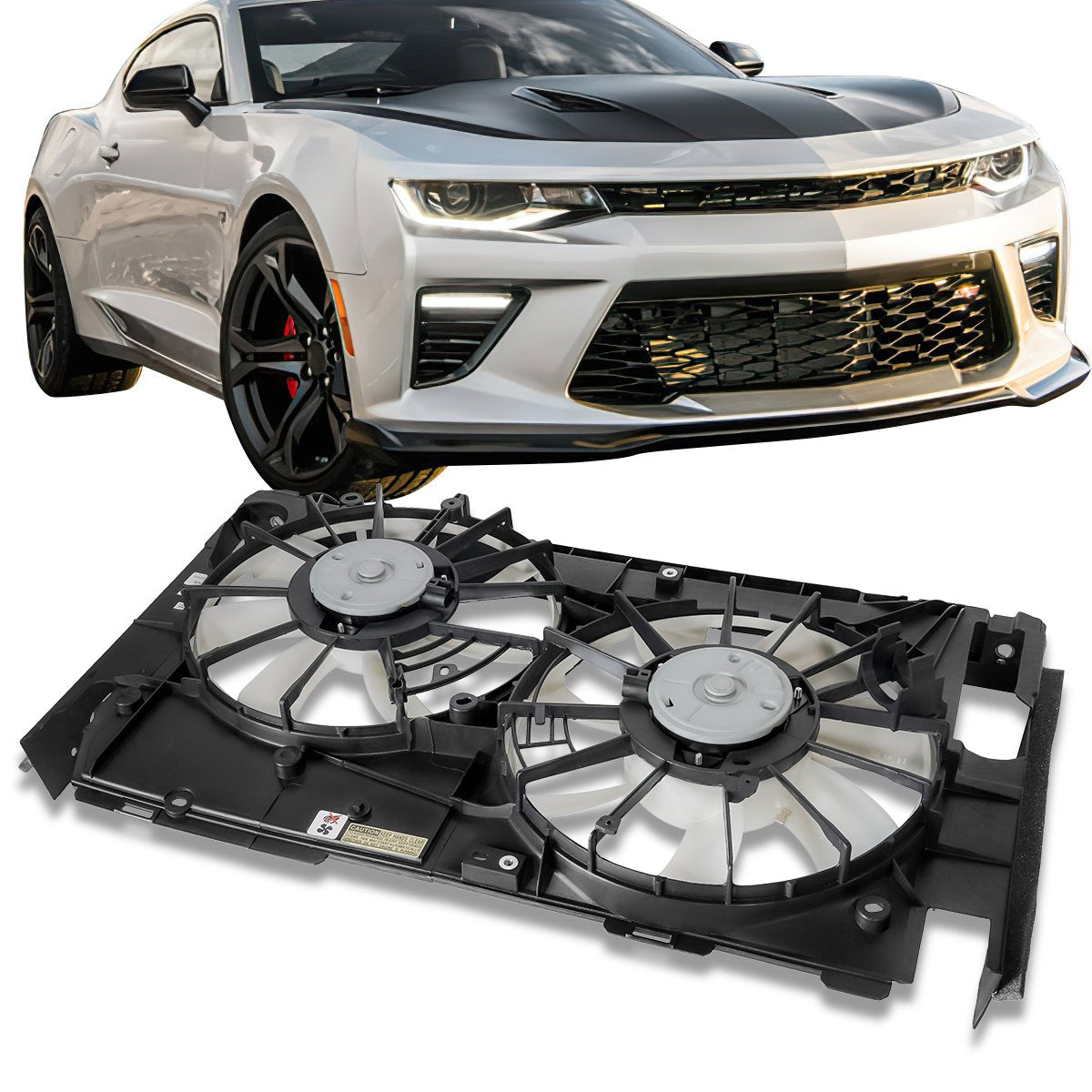2006-2012 Toyota RAV4 2.4L 2.5L Radiator Cooling Fan Assembly Replacement Part TO3117102 - Perfect for Engine Overheating Repair & Cooling System Maintenance