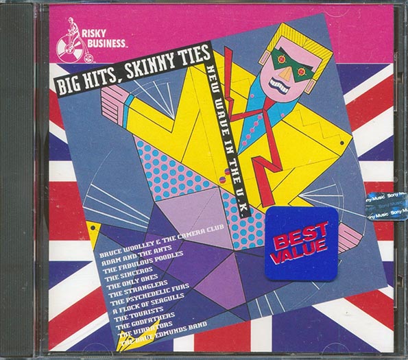Adam & The Ants, The Psychedelic Furs, A Flock Of Seagulls - Big Hits Skinny Ties: New Wave UK Music CD | 80s British New Wave Collection for Parties, Retro Music Lovers & Vinyl Enthusiasts