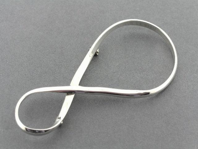 Sterling Silver Figure 8 Infinity Brooch - Elegant Jewelry for Women, Perfect for Weddings, Parties & Special Occasions