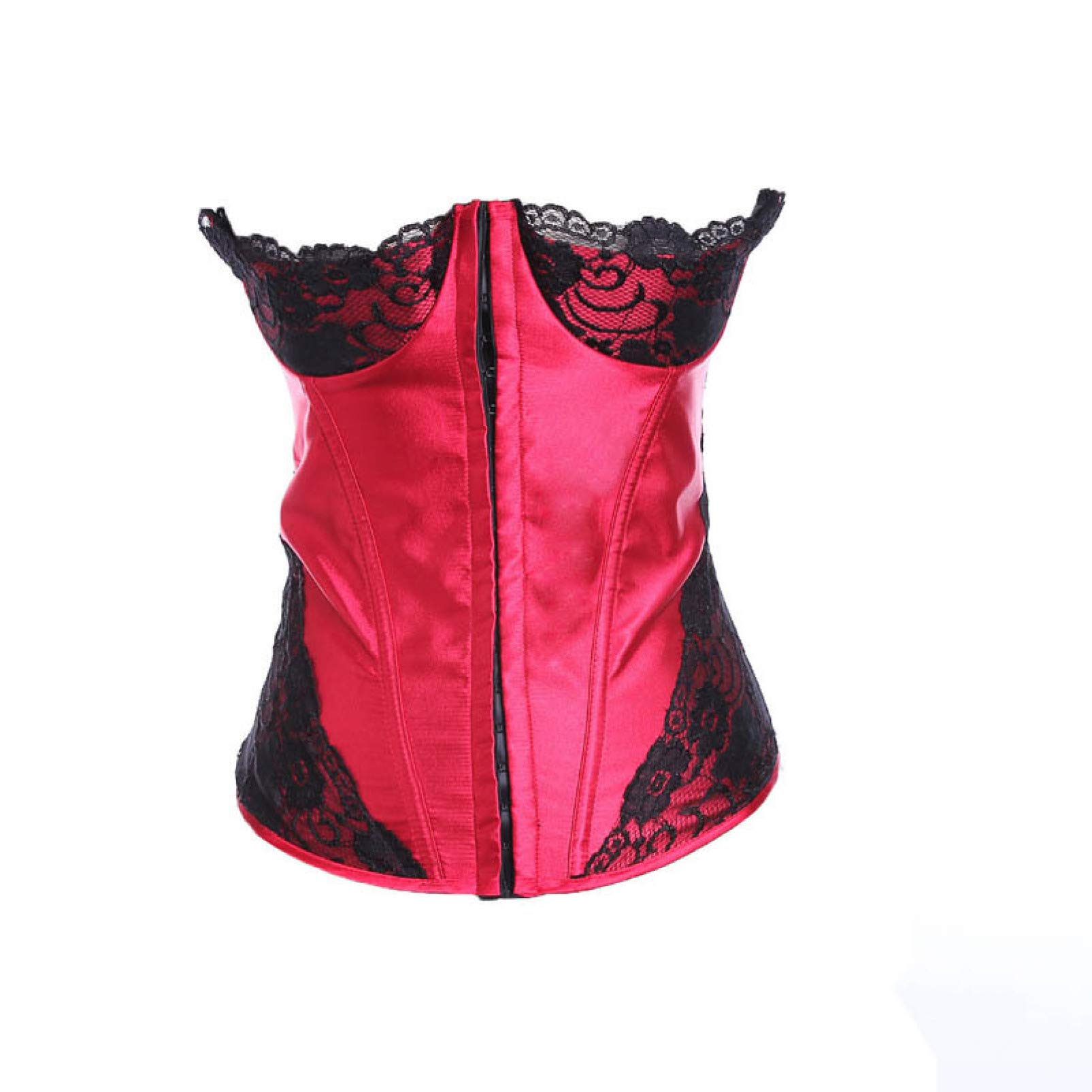 Women's Floral Lace-Up Corset Waist Cincher - Overbust Bustier with Boning for Weight Loss & Body Shaping | Perfect for Weddings, Cosplay, and Evening Wear