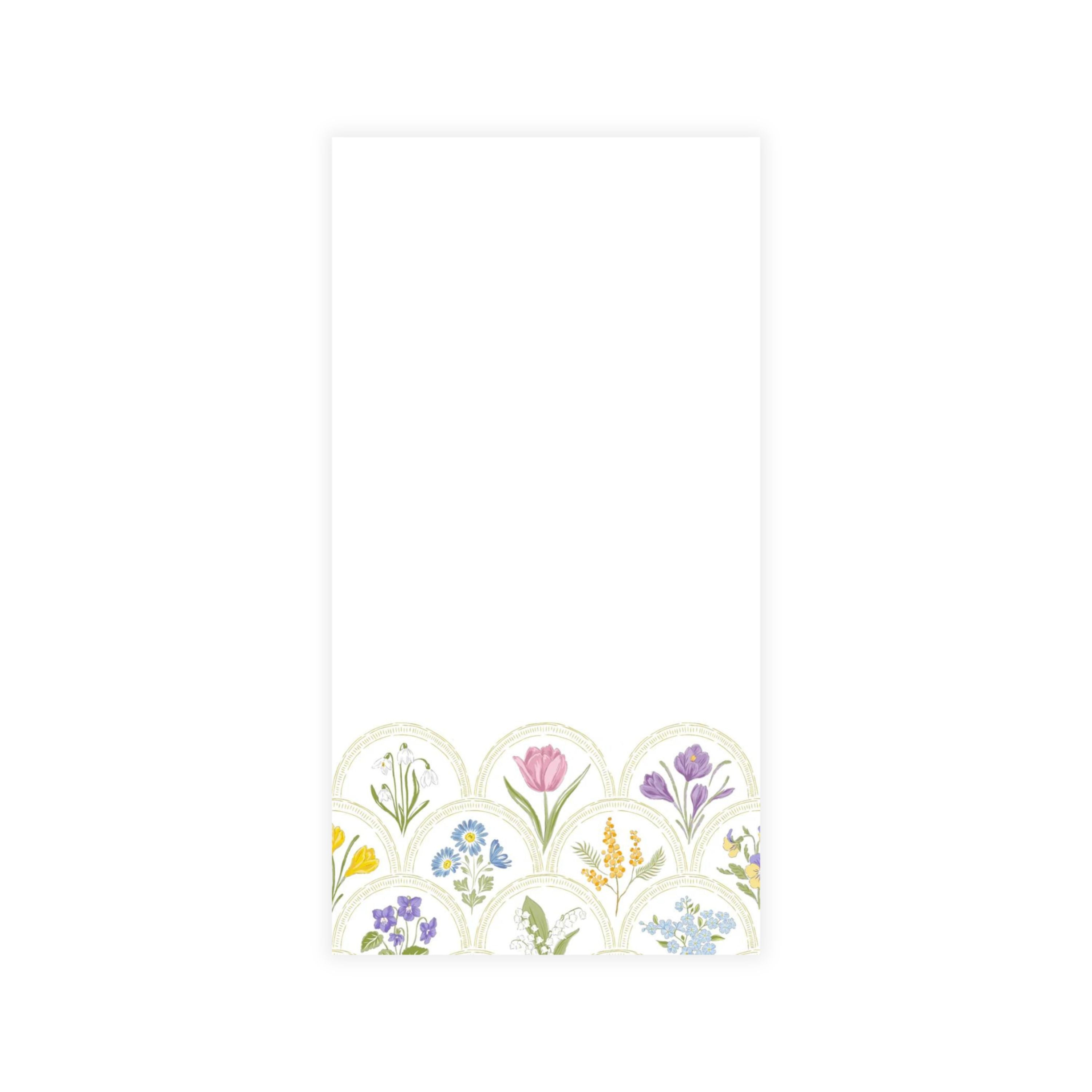 Premium Disposable Linen-Like Paper Guest Towels - 16 Pack Floral Design | Soft & Absorbent for Bathroom, Kitchen, Parties & Events