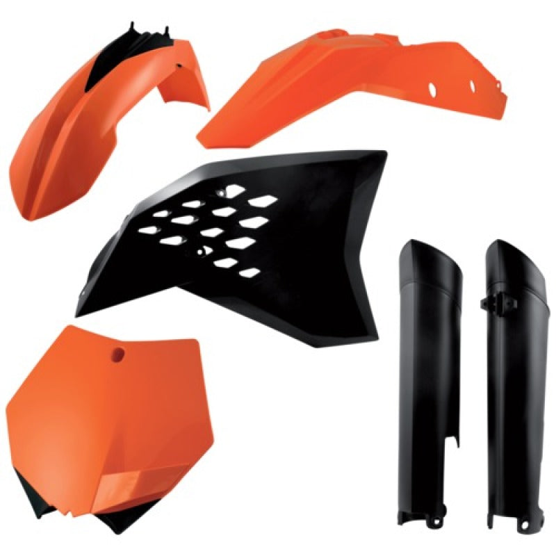 **Acerbis Full Plastic Kit for 07-10 KTM SX/SX-F/XC - OEM Replacement - Durable Motorcycle Body Kit for Off-Road & Motocross Racing**